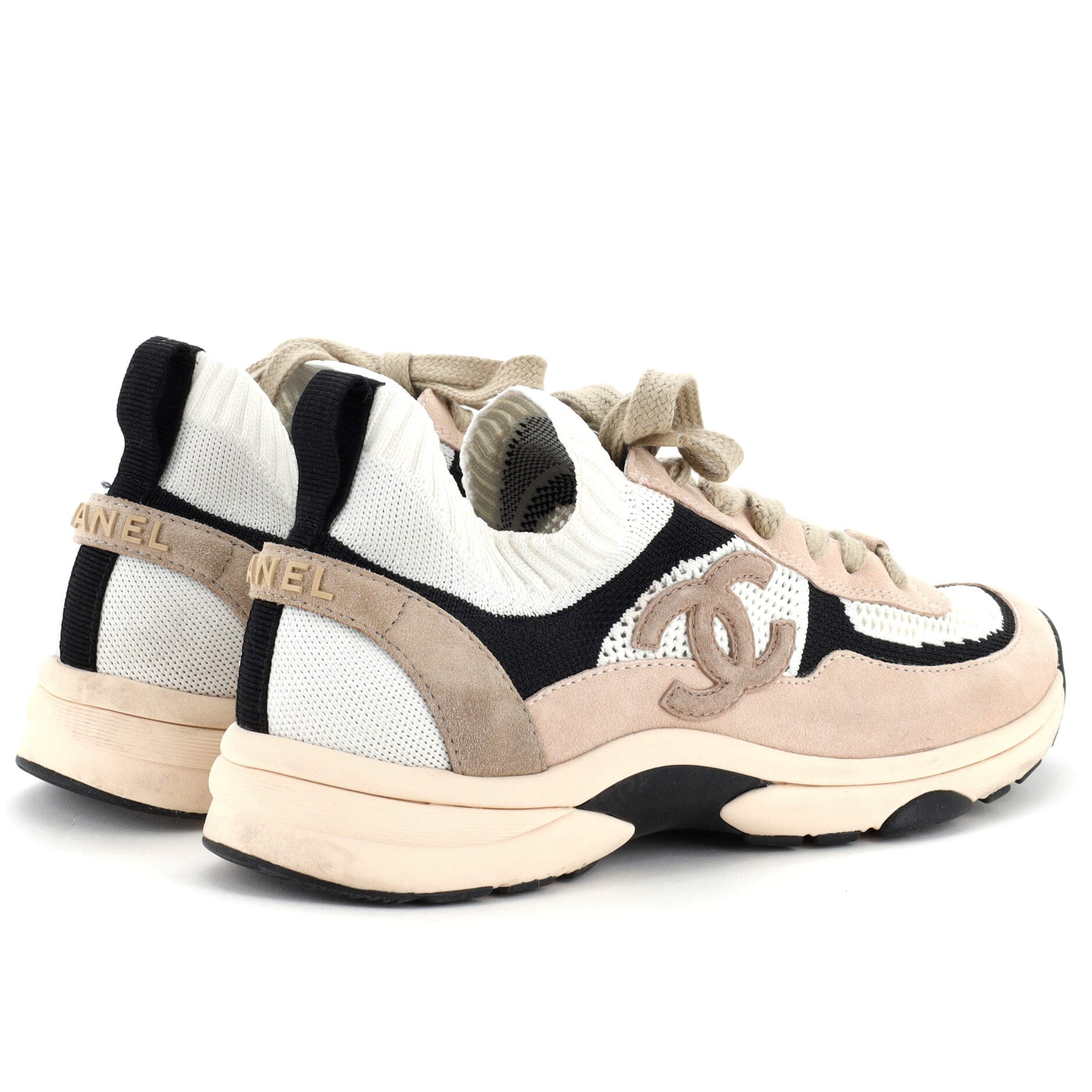 Women's CC Low-Top Sneakers Suede and Mesh