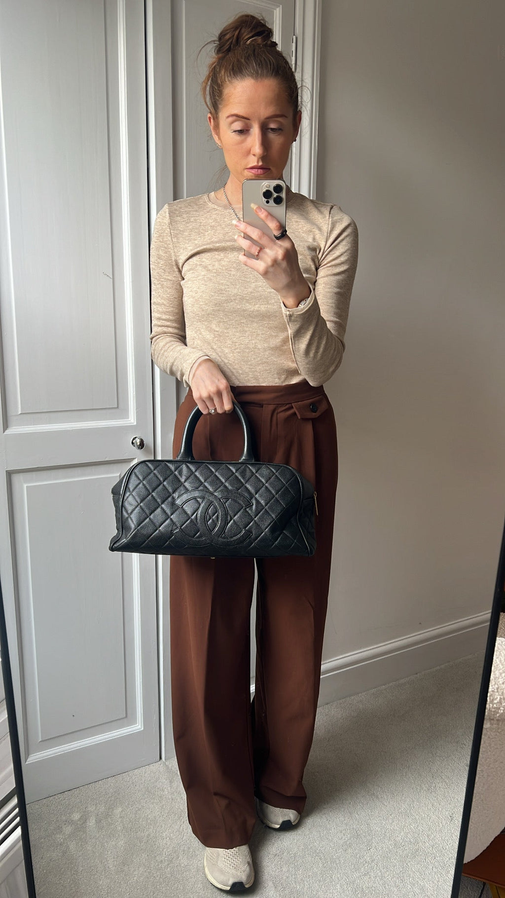 Chanel Black Caviar Boston