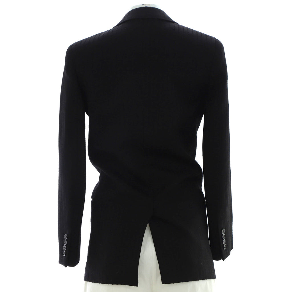 Women's Striped Double Breasted Blazer Wool