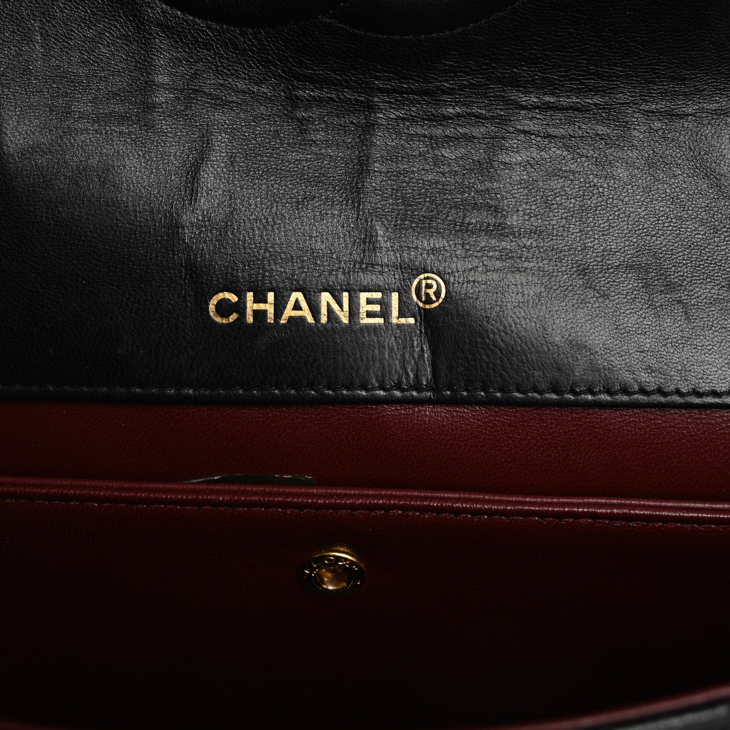 Lambskin Quilted Medium Single Flap Black