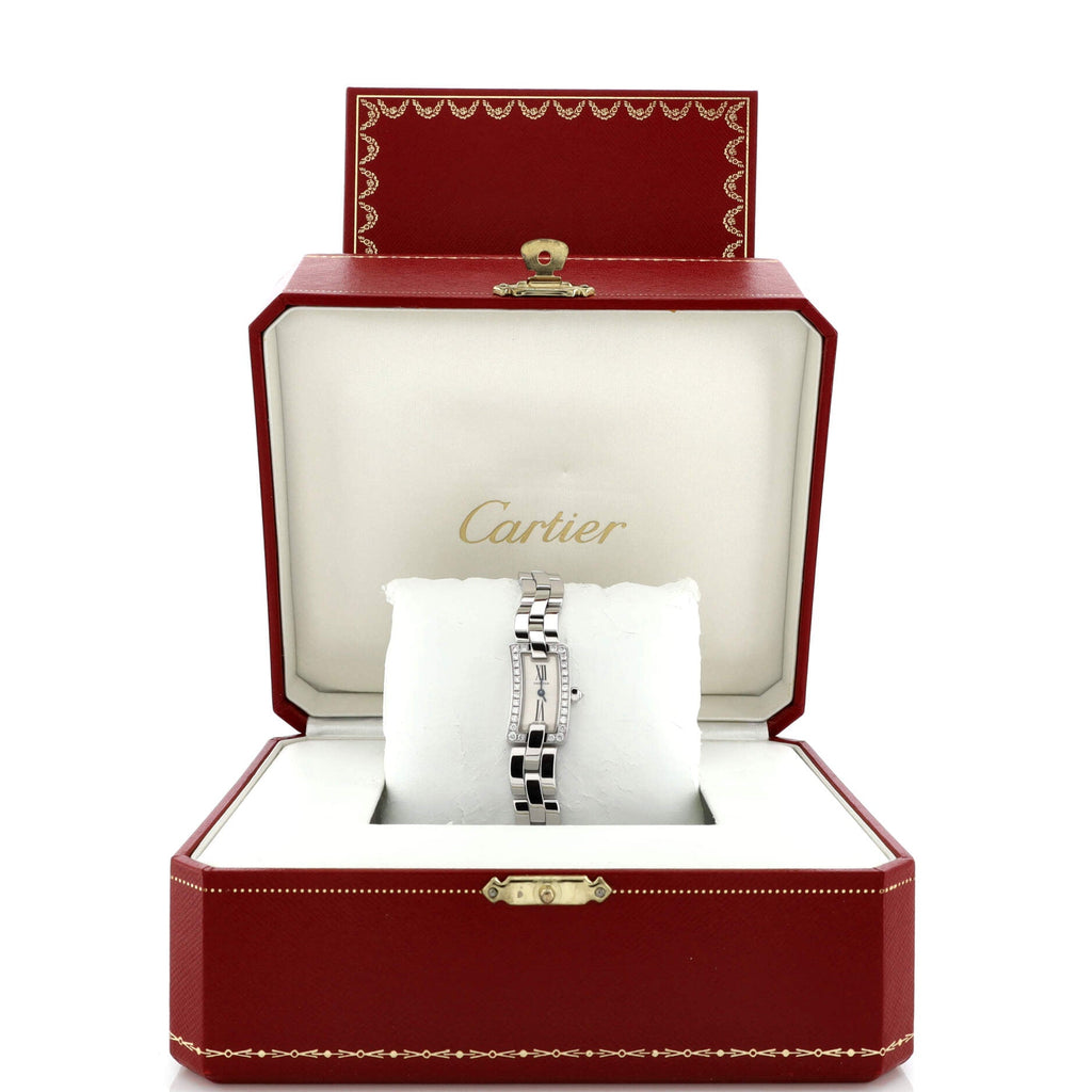 Ballerine Quartz Watch White Gold with Diamond Bezel 14