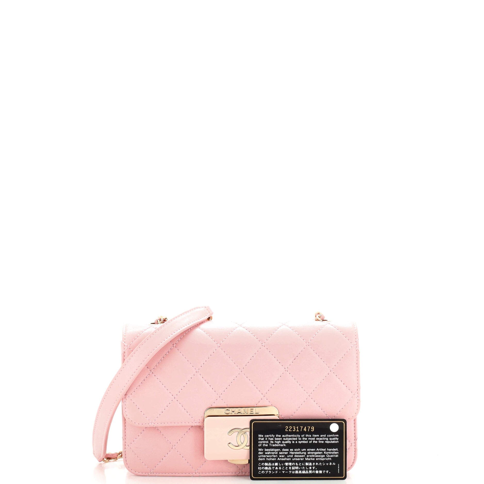 Beauty Lock Flap Bag Quilted Sheepskin Mini