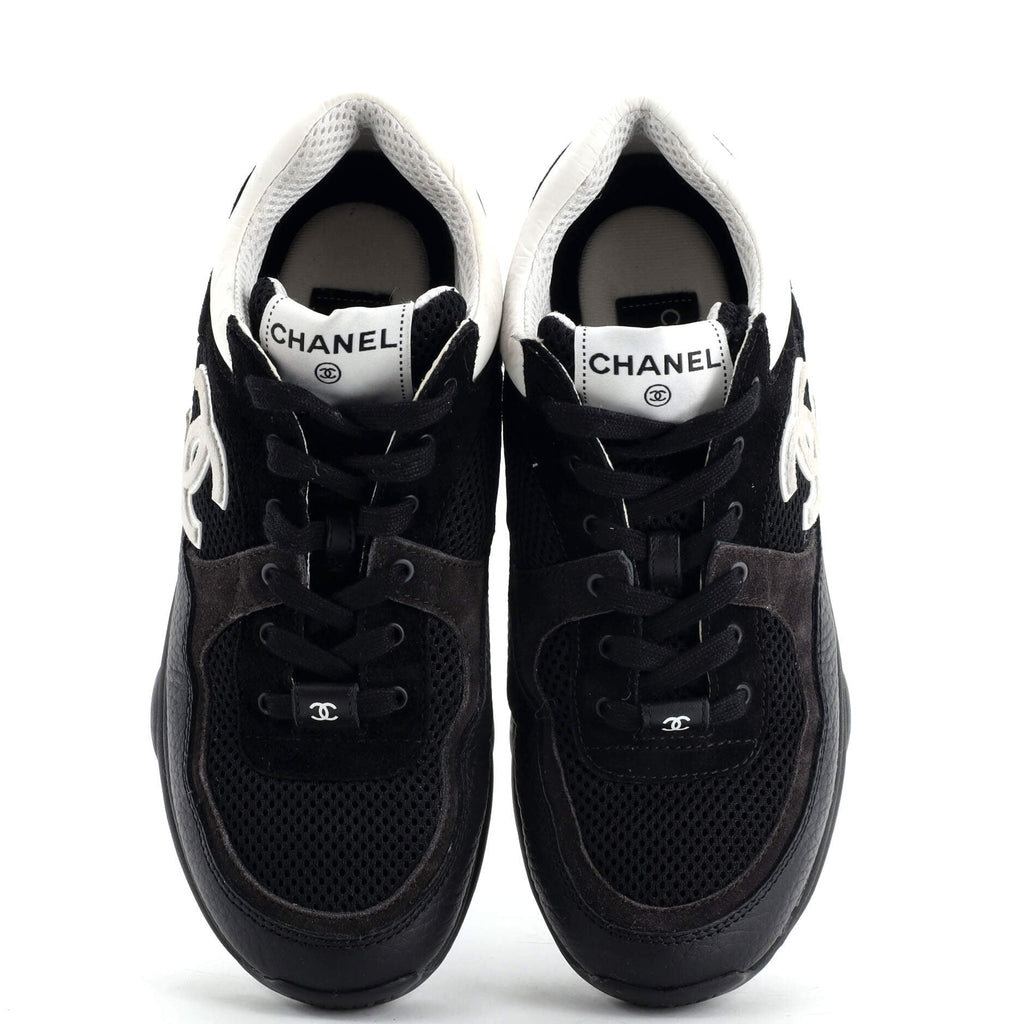 Women's CC Low-Top Sneakers Leather and Mesh