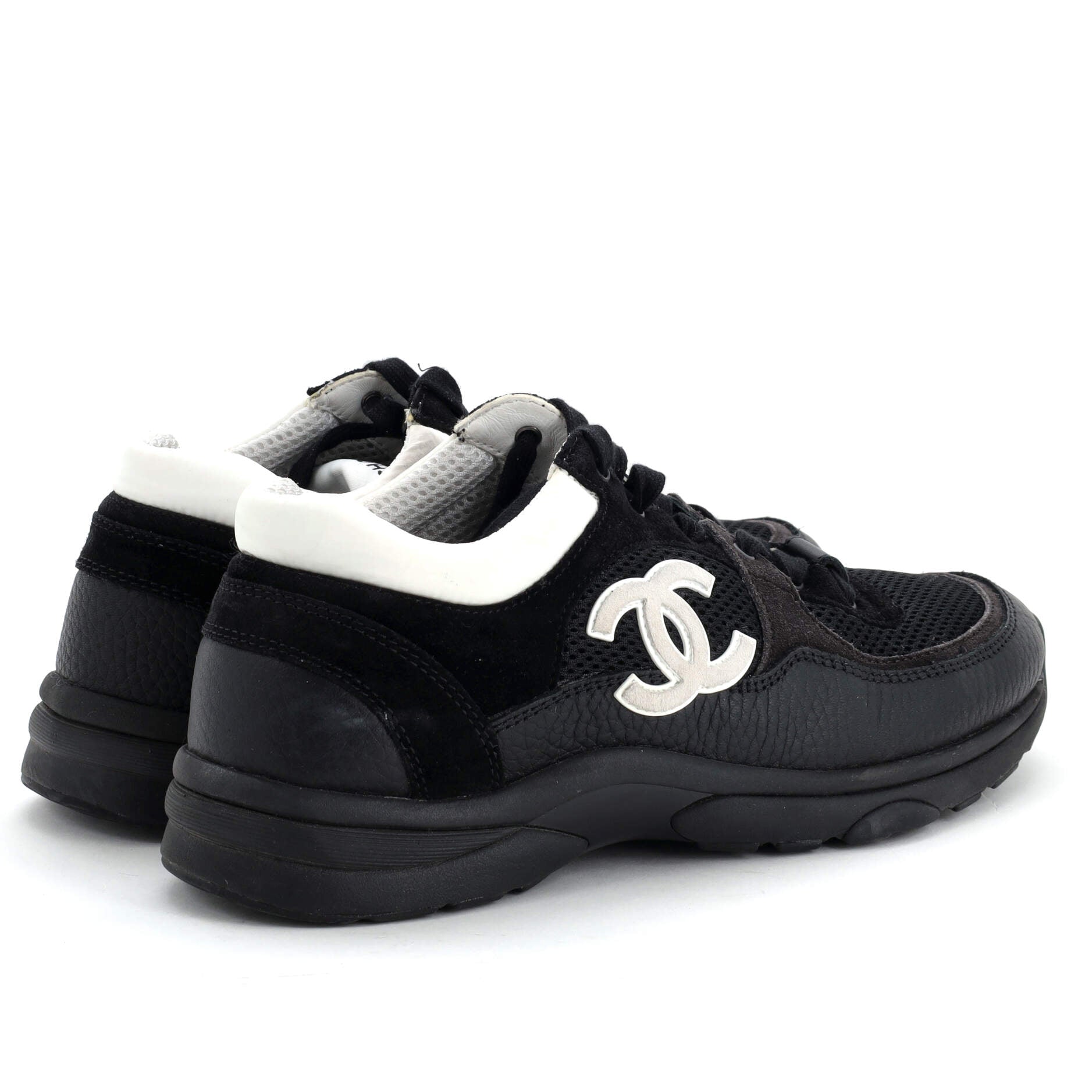 Women's CC Low-Top Sneakers Leather and Mesh