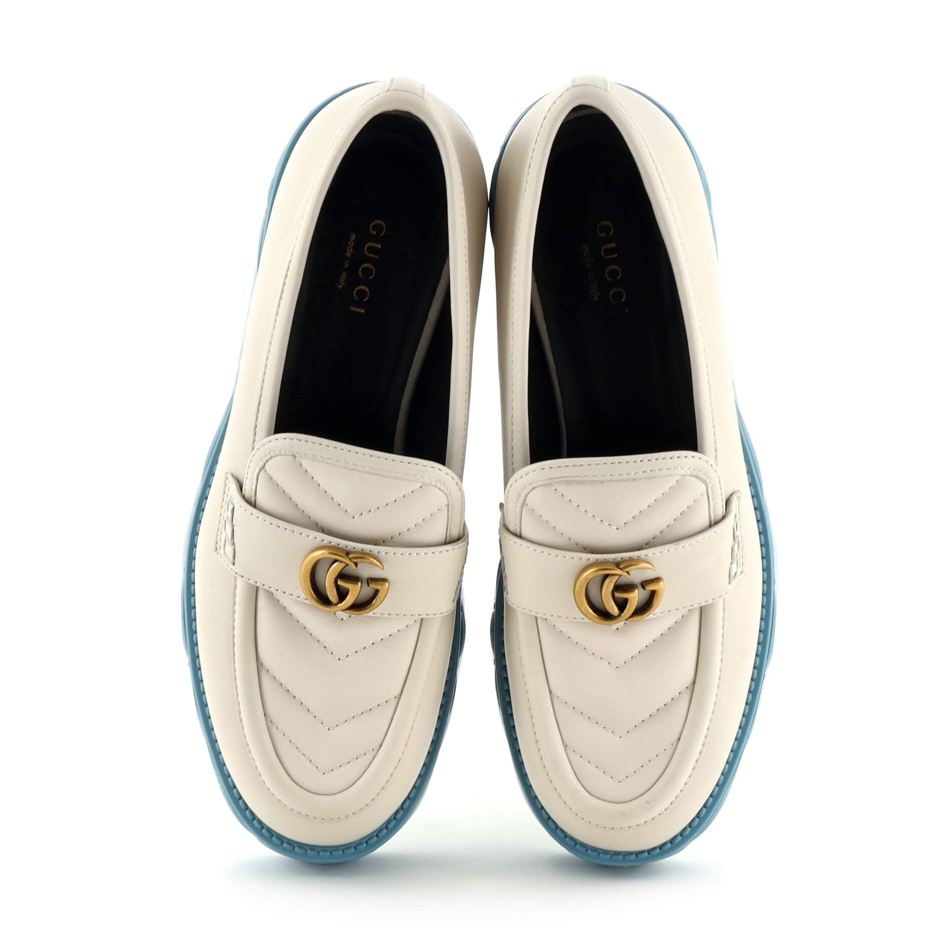 Women's GG Marmont Platform Loafers Matelasse Leather