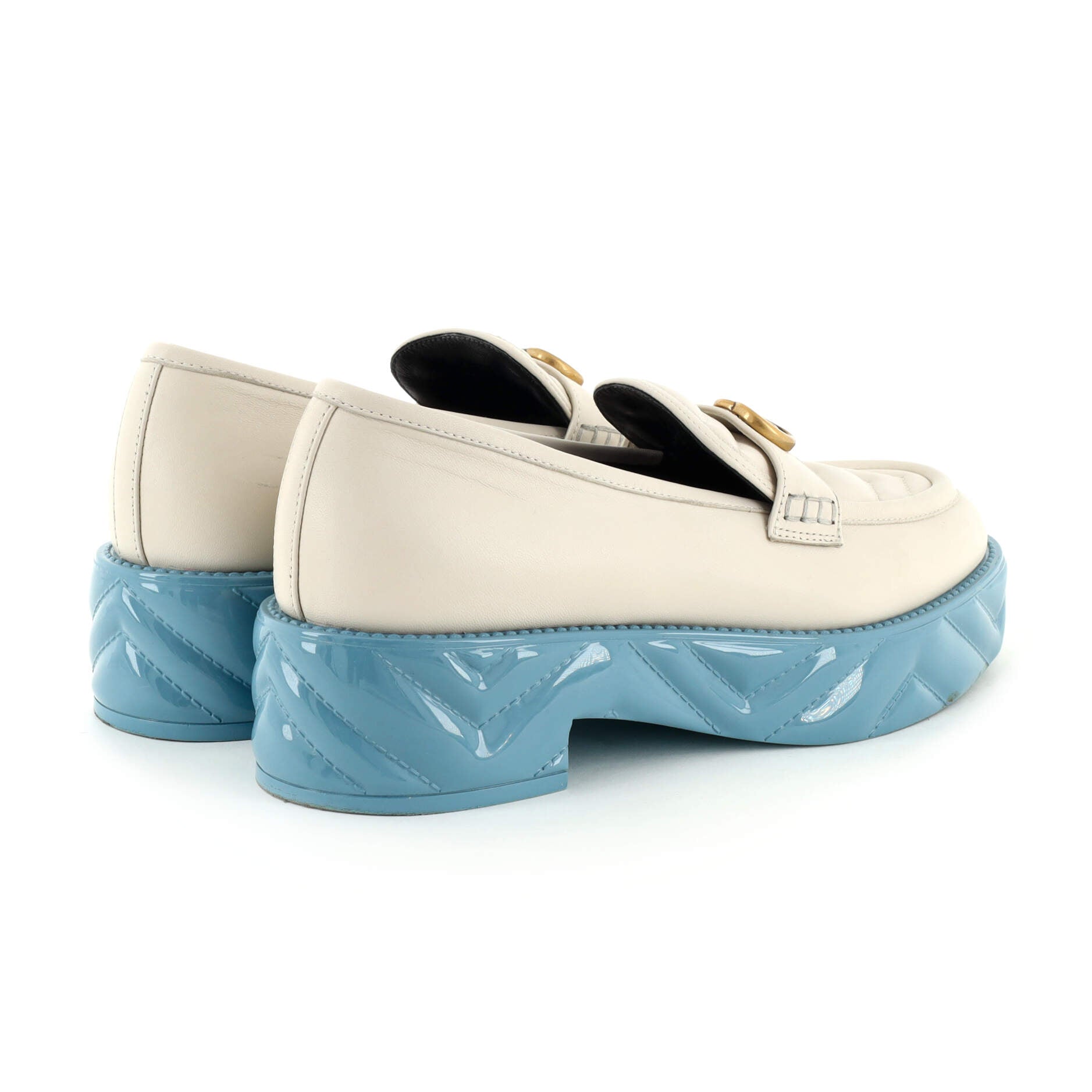 Women's GG Marmont Platform Loafers Matelasse Leather