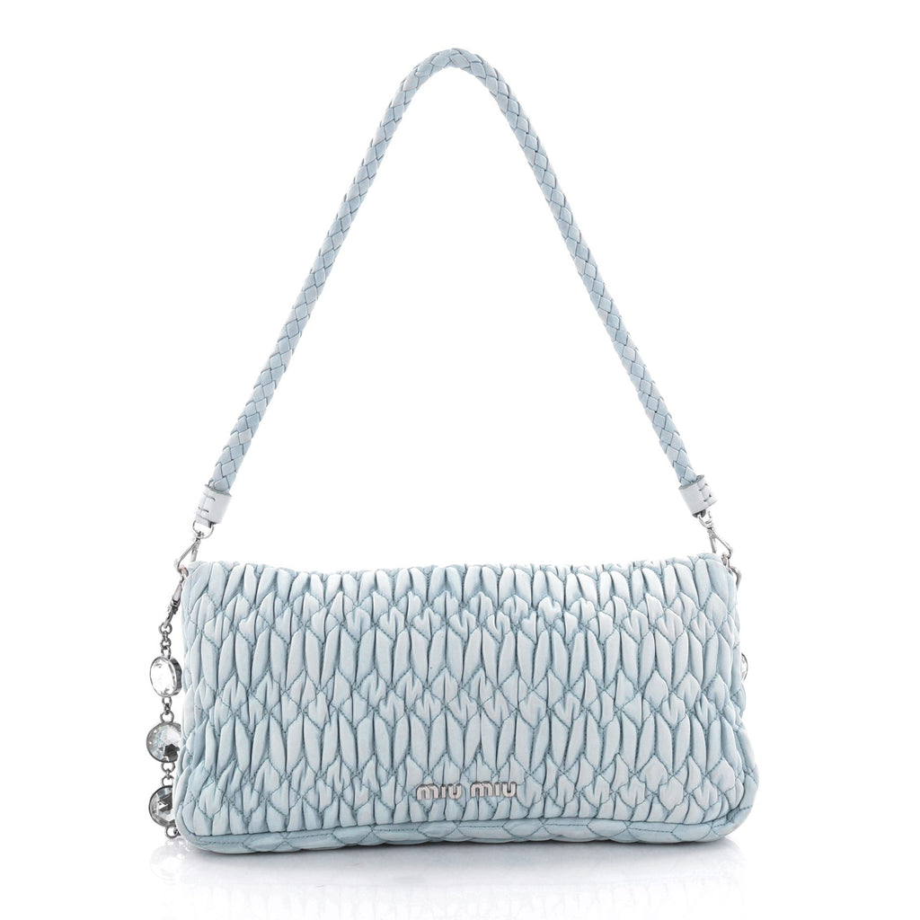 Crystal Clutch Matelasse Leather Medium