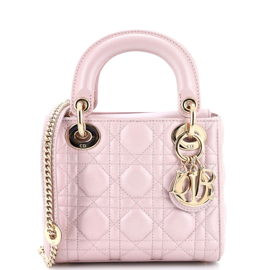 Lady Dior Chain Bag Cannage Quilt Lambskin Mini