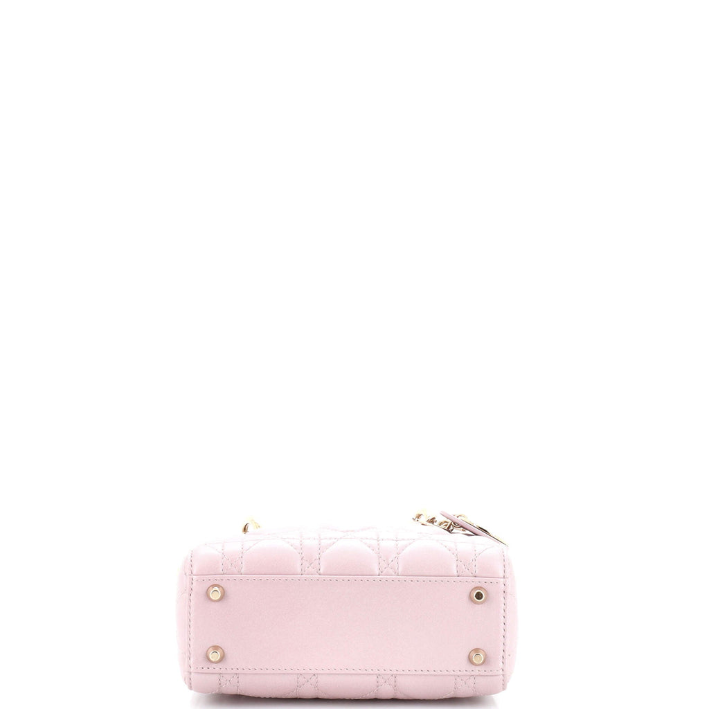 Lady Dior Chain Bag Cannage Quilt Lambskin Mini