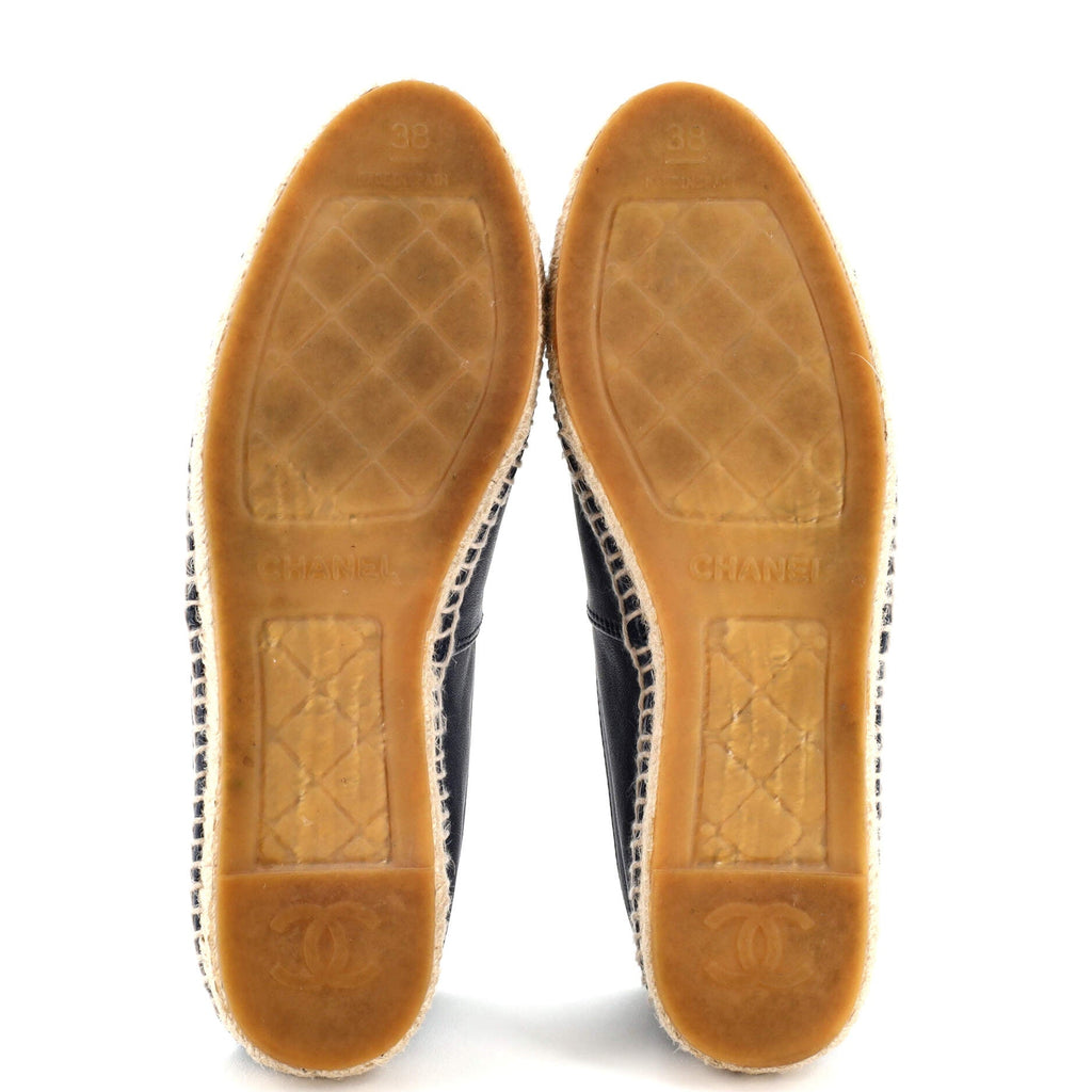 Women's CC Cap Toe Espadrilles Leather
