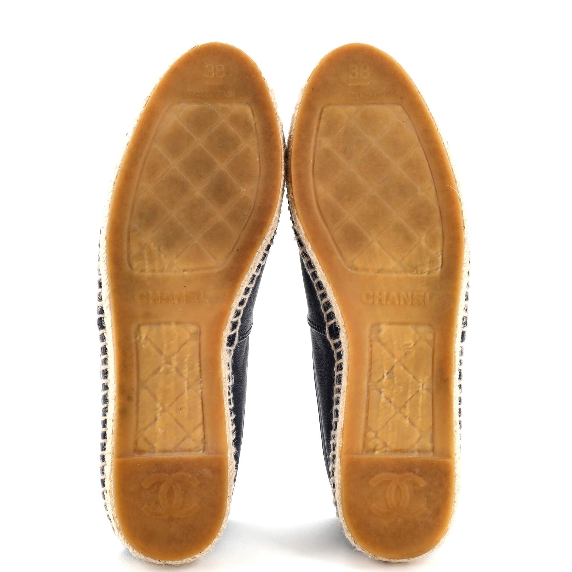 Women's CC Cap Toe Espadrilles Leather