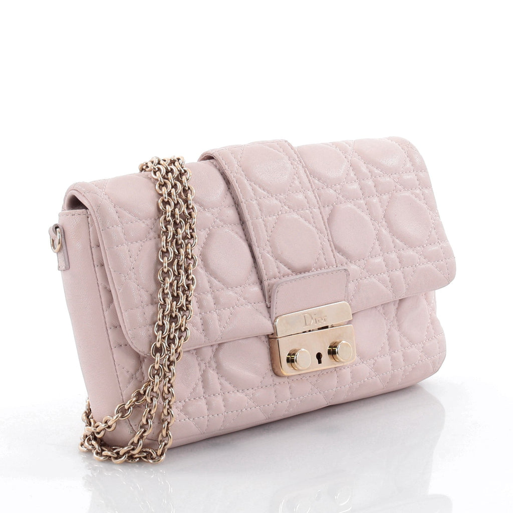 New Lock Pouch Cannage Quilt Lambskin Mini