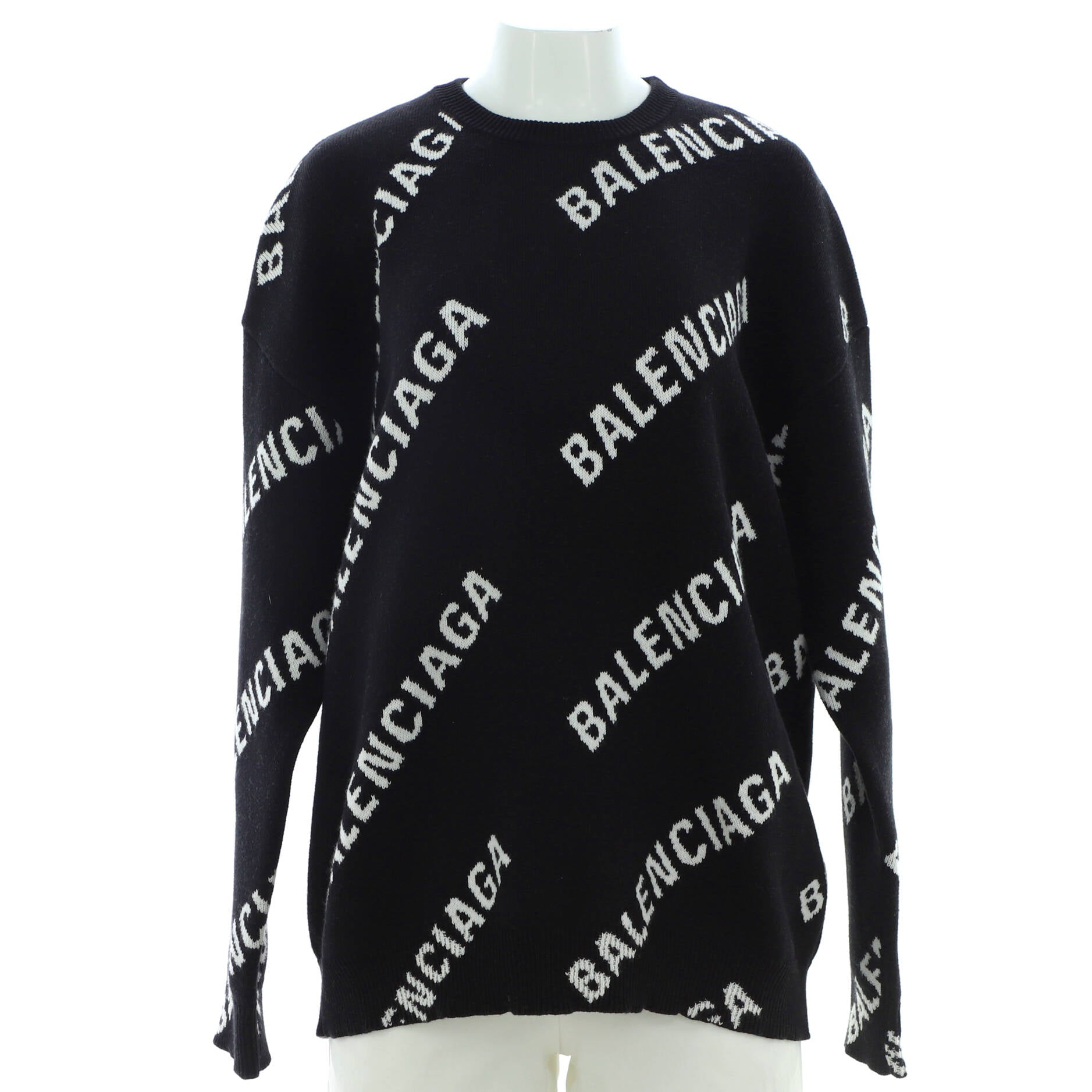 All Over Logo Sweater Cotton Blend