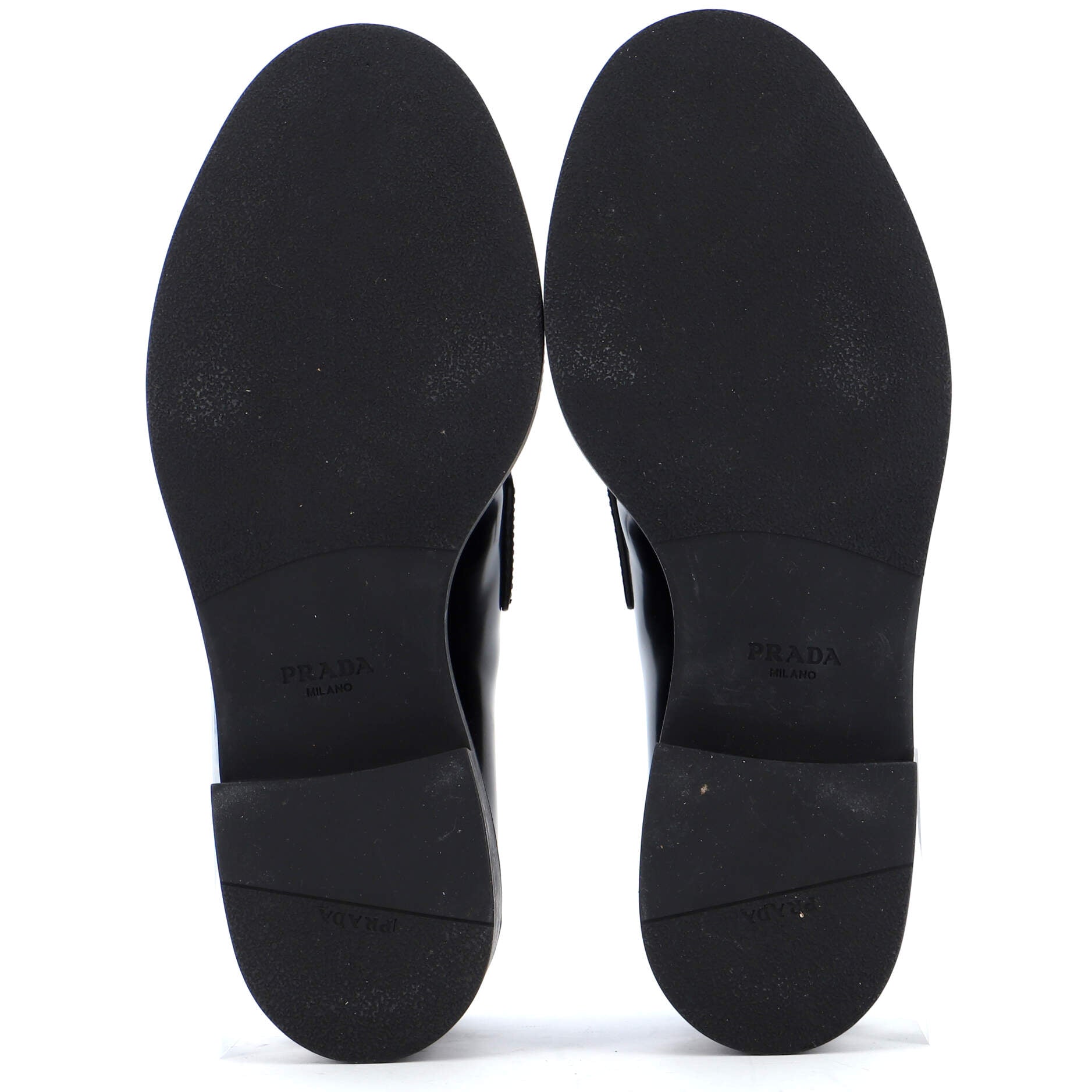 Women's Triangle Logo Loafers Spazzolato Leather