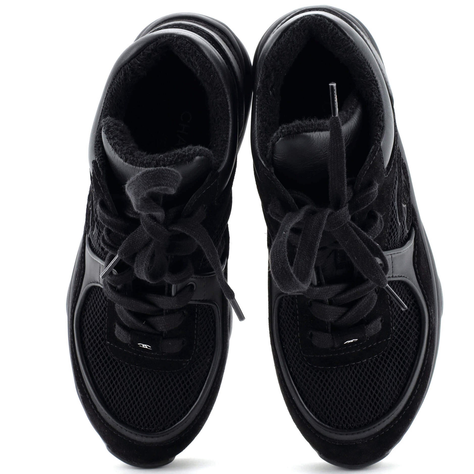 Women's CC Low-Top Sneakers Suede and Mesh