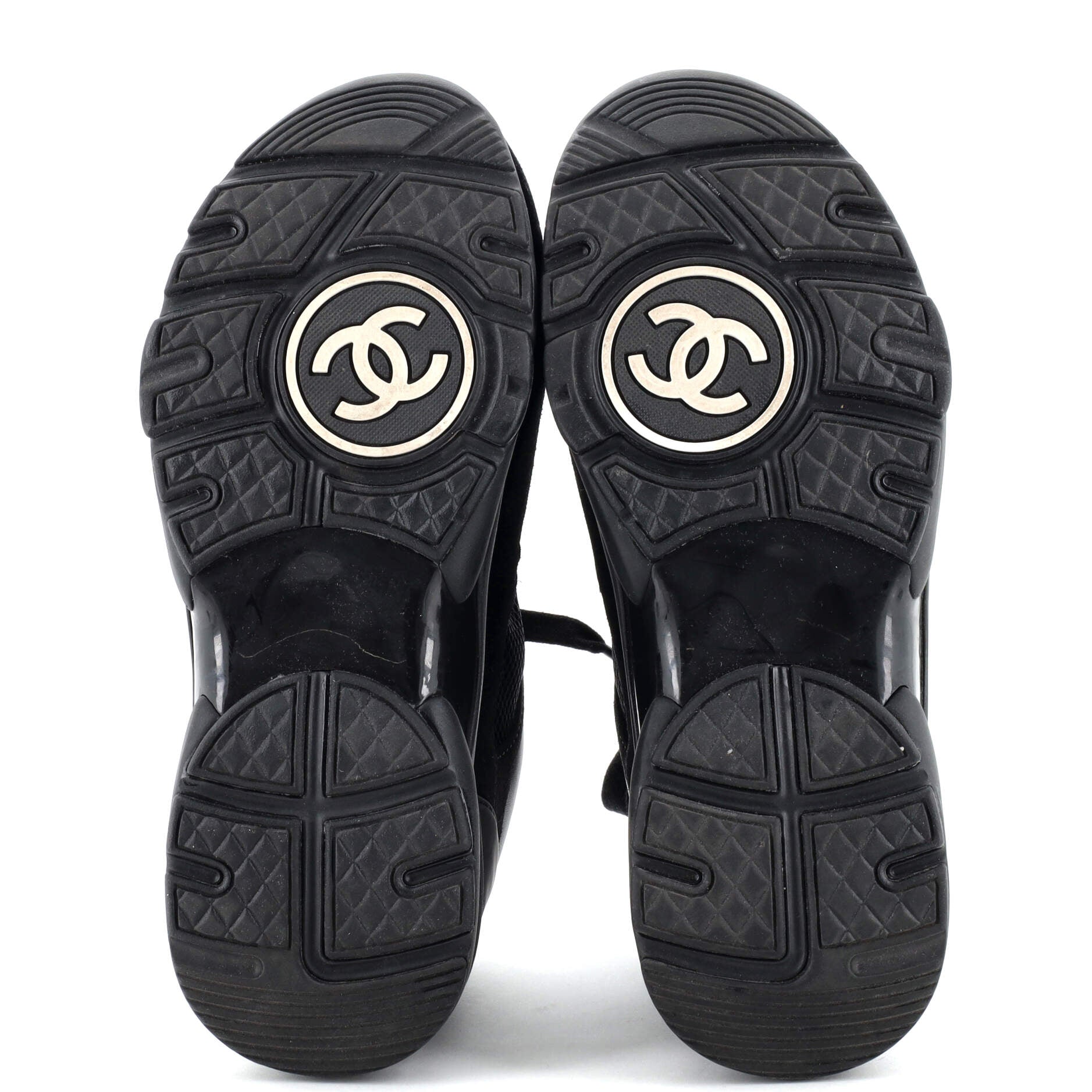 Women's CC Low-Top Sneakers Suede and Mesh