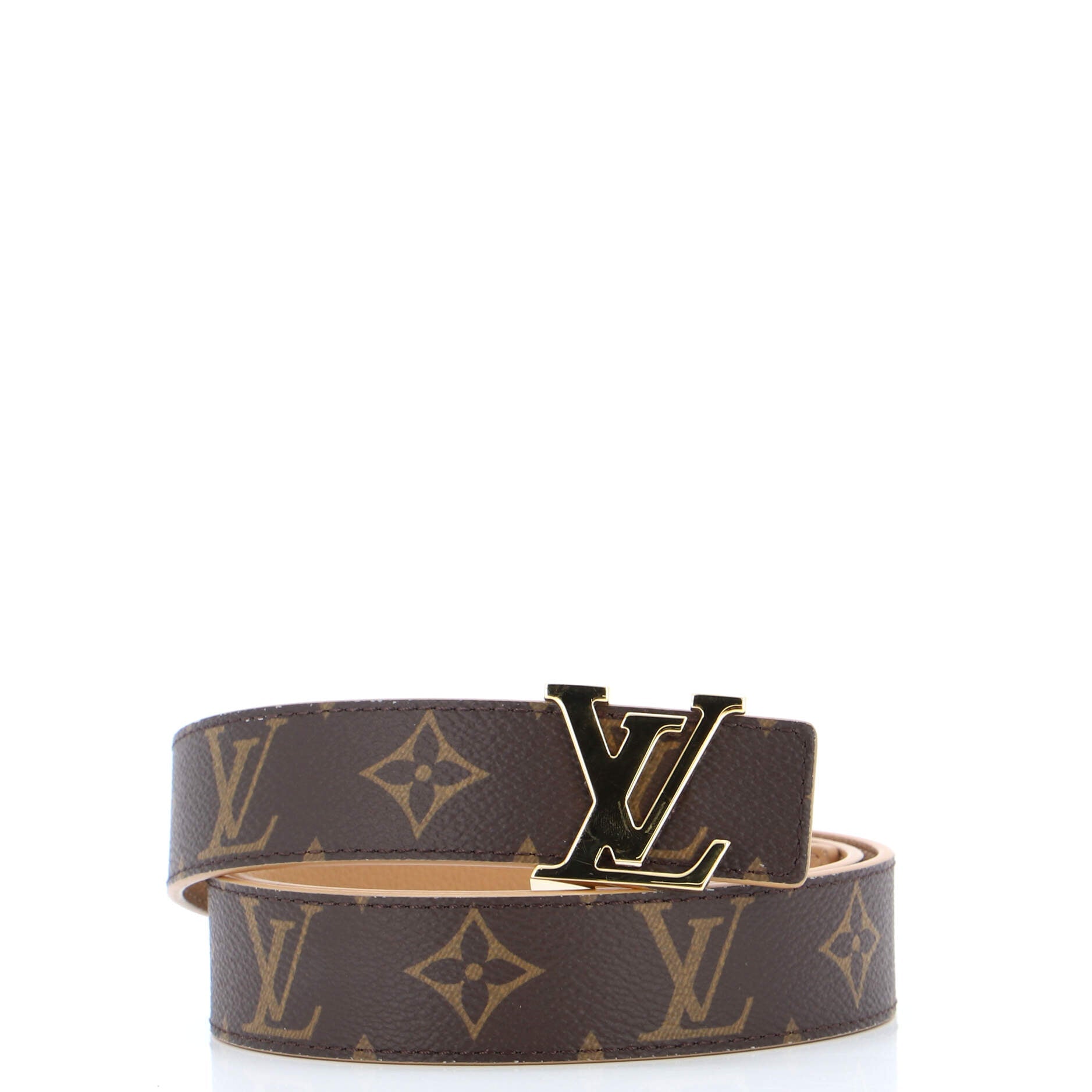 LV Initiales Reversible Belt Monogram Canvas and Leather Medium 90