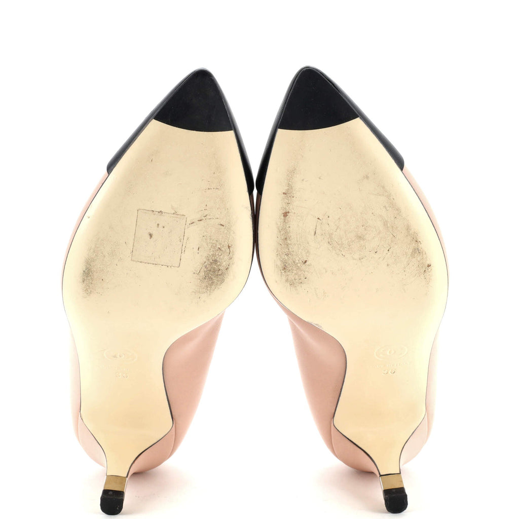 Women's Cap Toe Pumps Leather