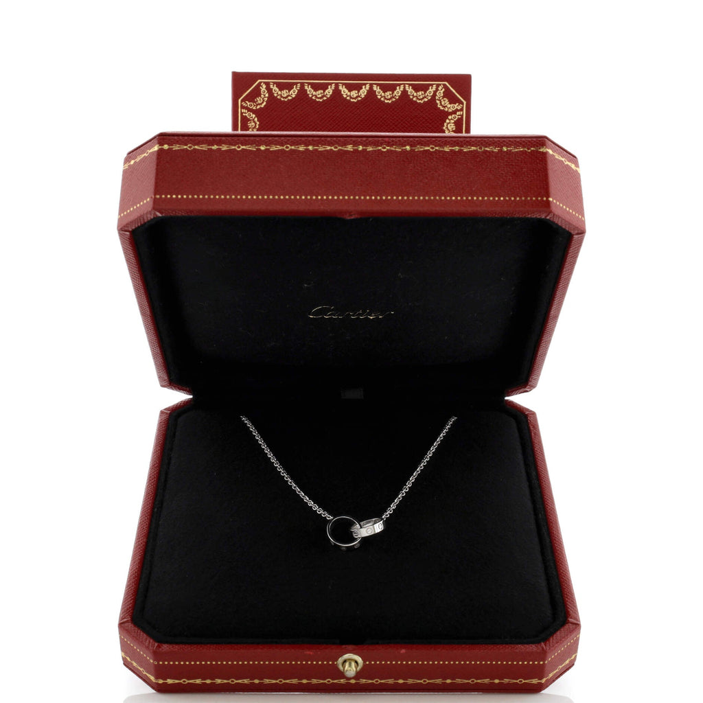 Love Interlocking Necklace 18K White Gold