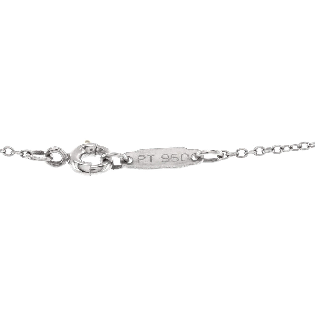 Etoile Heart 3 Diamond Pendant Necklace Platinum with Diamonds