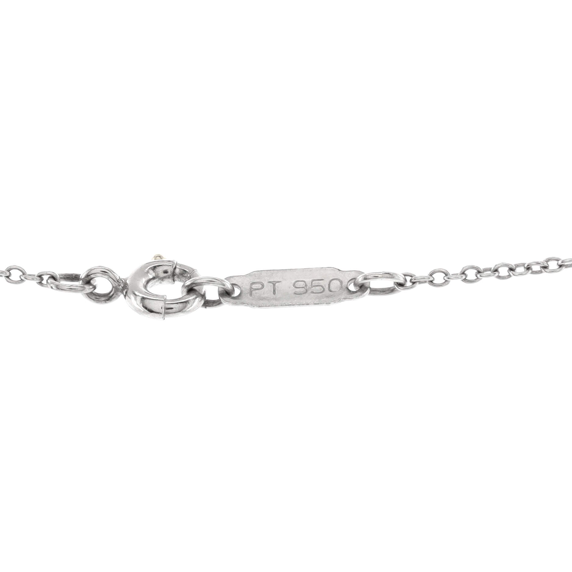 Etoile Heart 3 Diamond Pendant Necklace Platinum with Diamonds