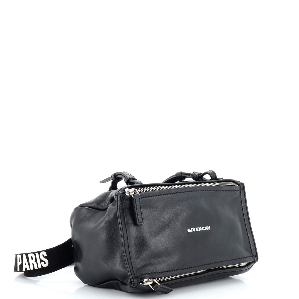 Logo Strap Pandora Bag Leather Mini