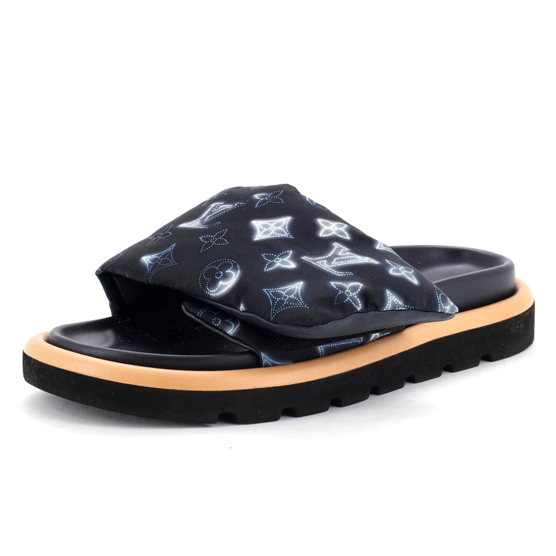 Women's Pool Pillow Comfort Mule Sandals Mahina Monogram Nylon