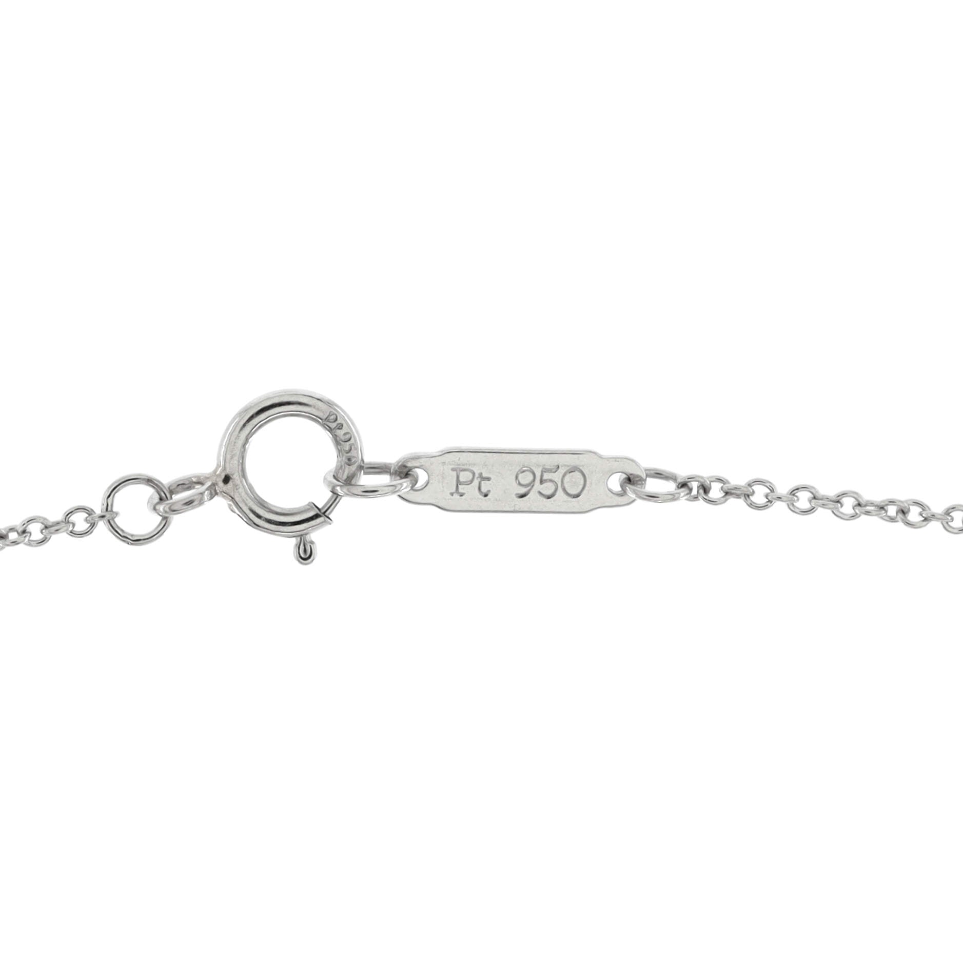 Cross Pendant Necklace Platinum and Diamonds Small