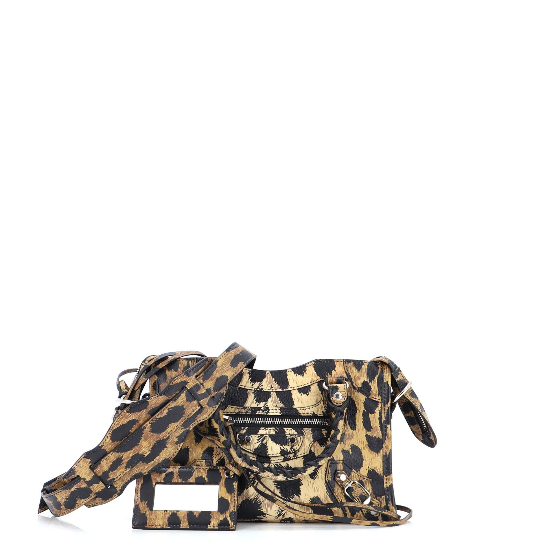 City Classic Studs Bag Printed Leather Mini