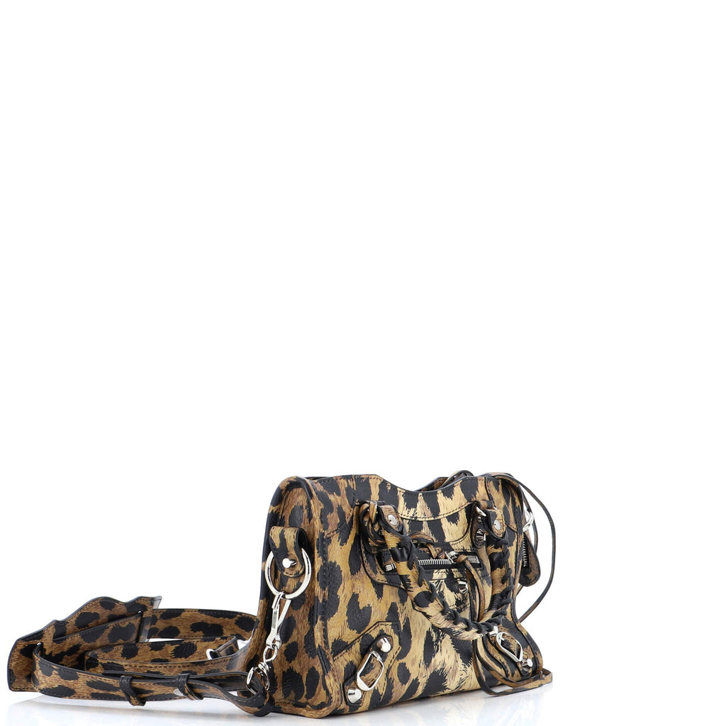City Classic Studs Bag Printed Leather Mini