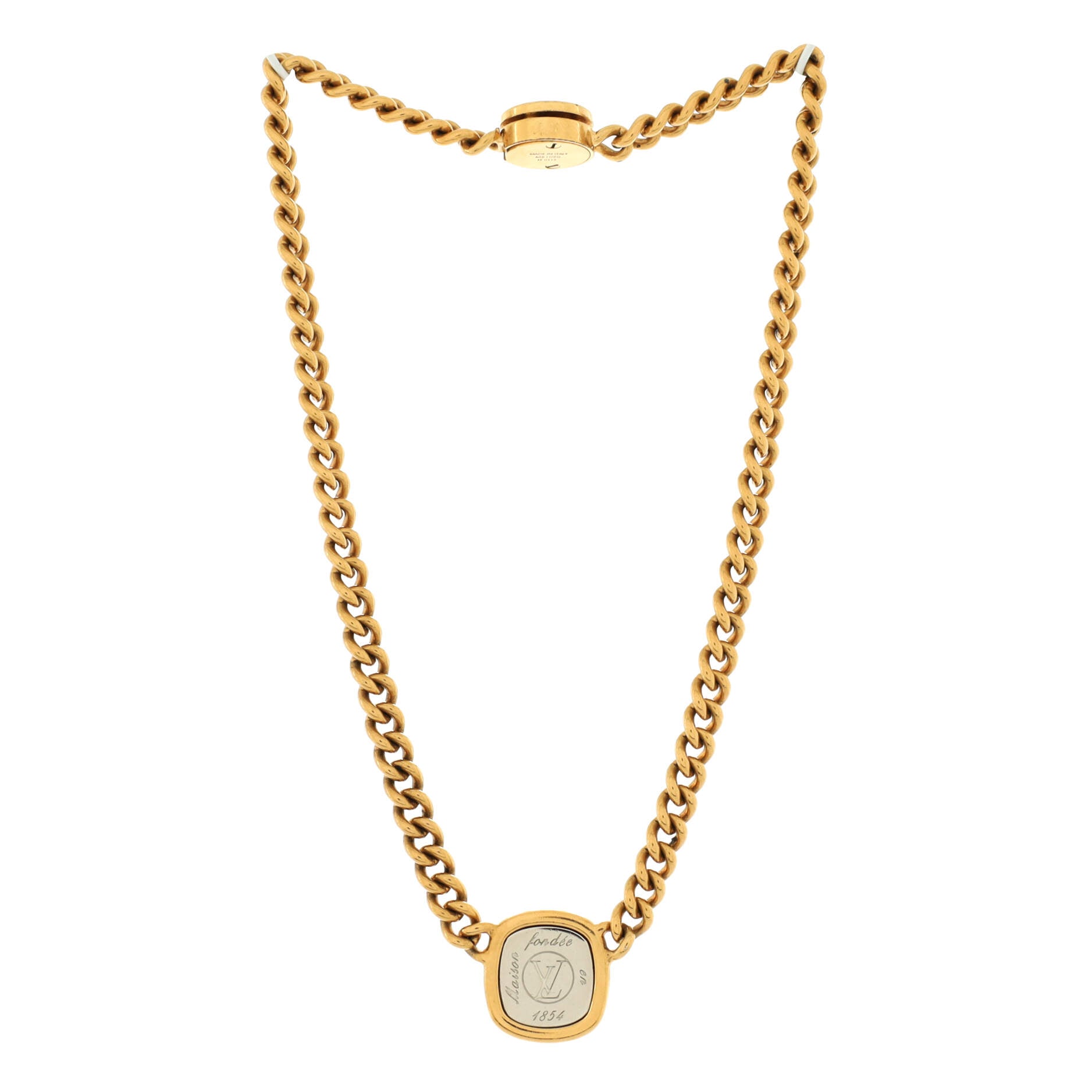 LV Maison Fondée en 1854 I.D. Necklace Metal
