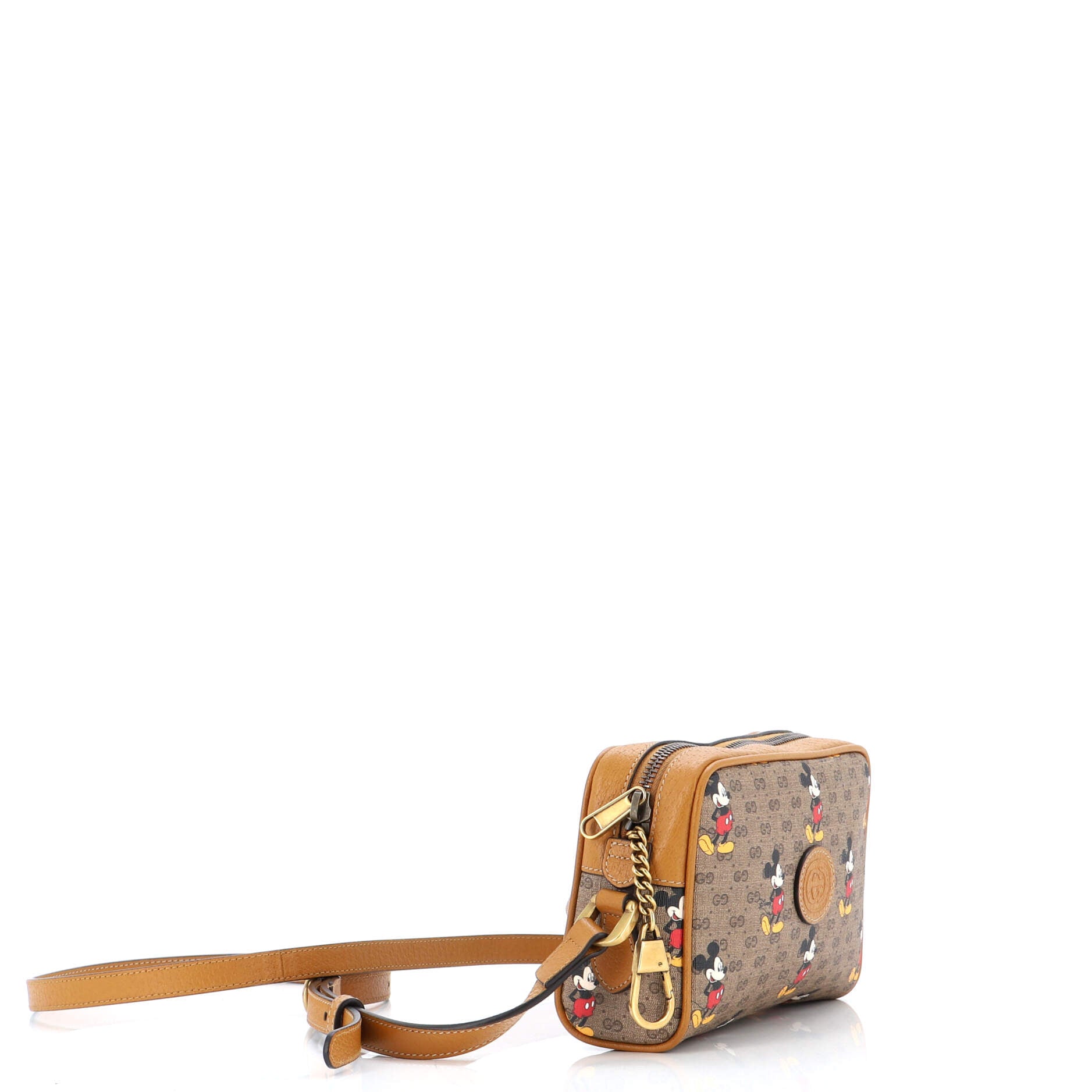 Disney Mickey Mouse Shoulder Bag Printed Mini GG Coated Canvas Mini