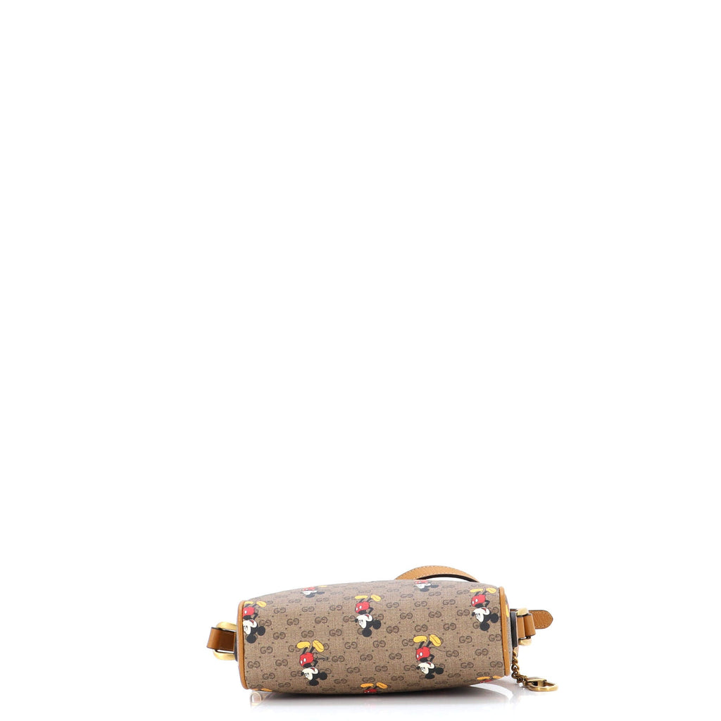 Disney Mickey Mouse Shoulder Bag Printed Mini GG Coated Canvas Mini