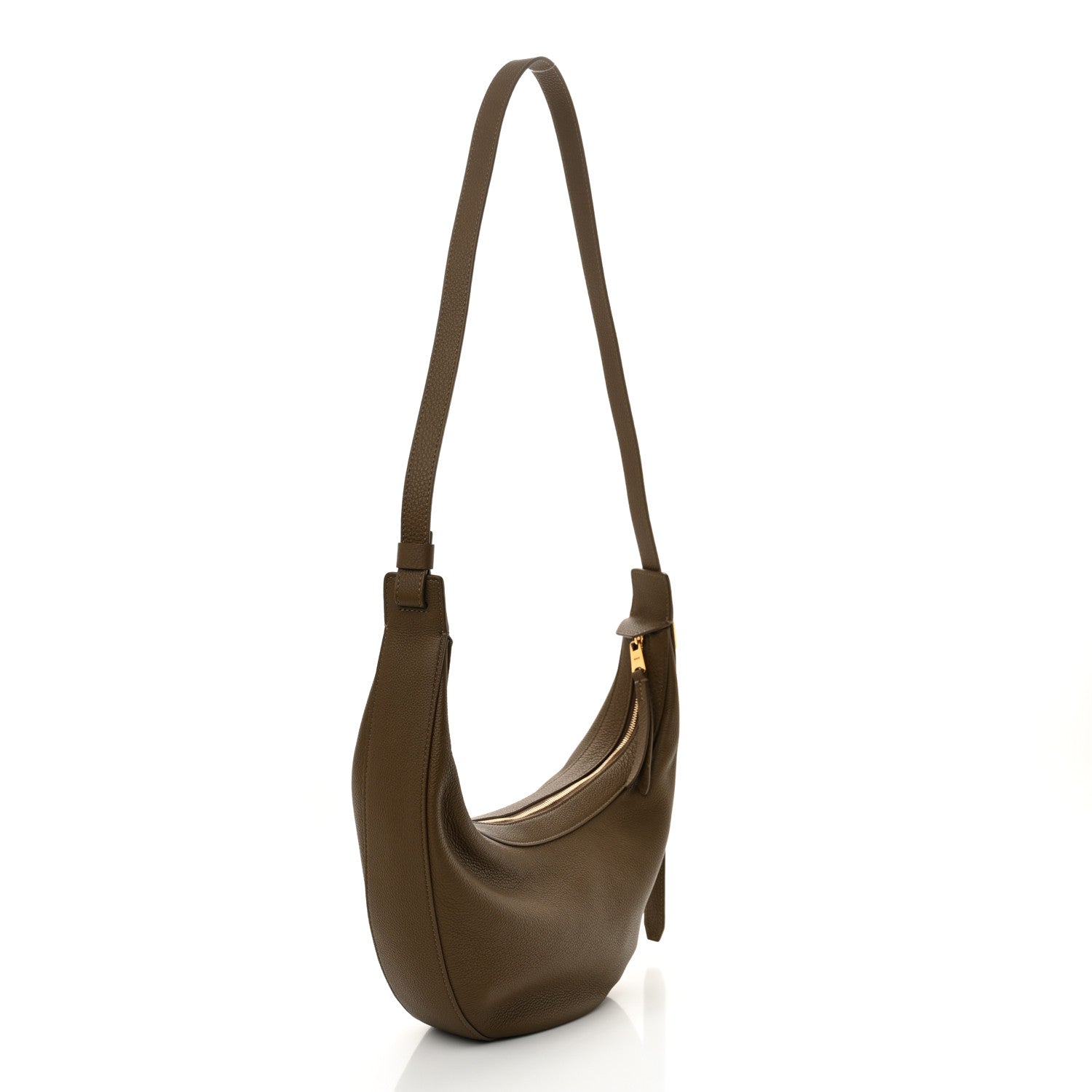 Pebbled Calfskin Augustina Hobo Hazelnut