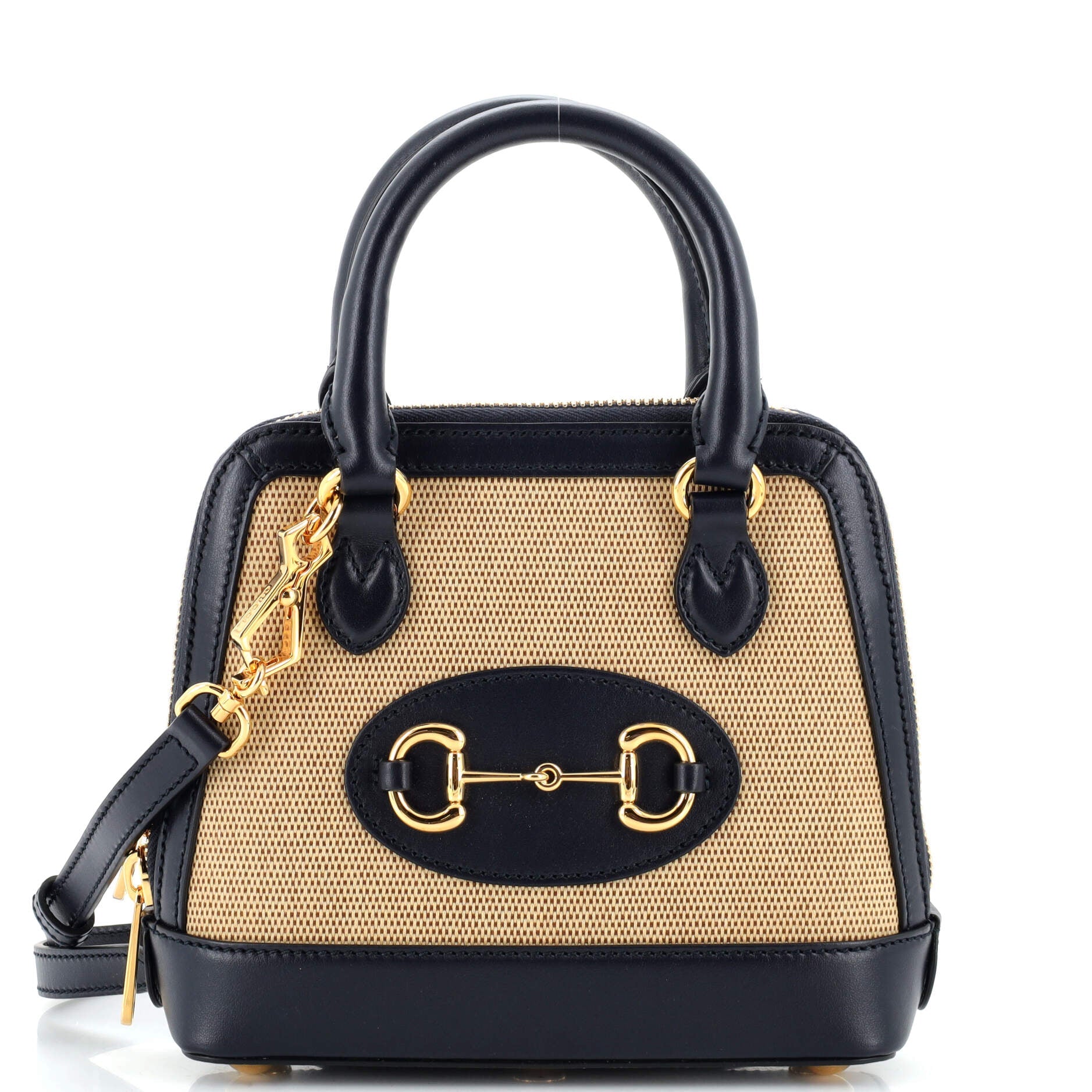 Horsebit 1955 Top Handle Bag Canvas Mini
