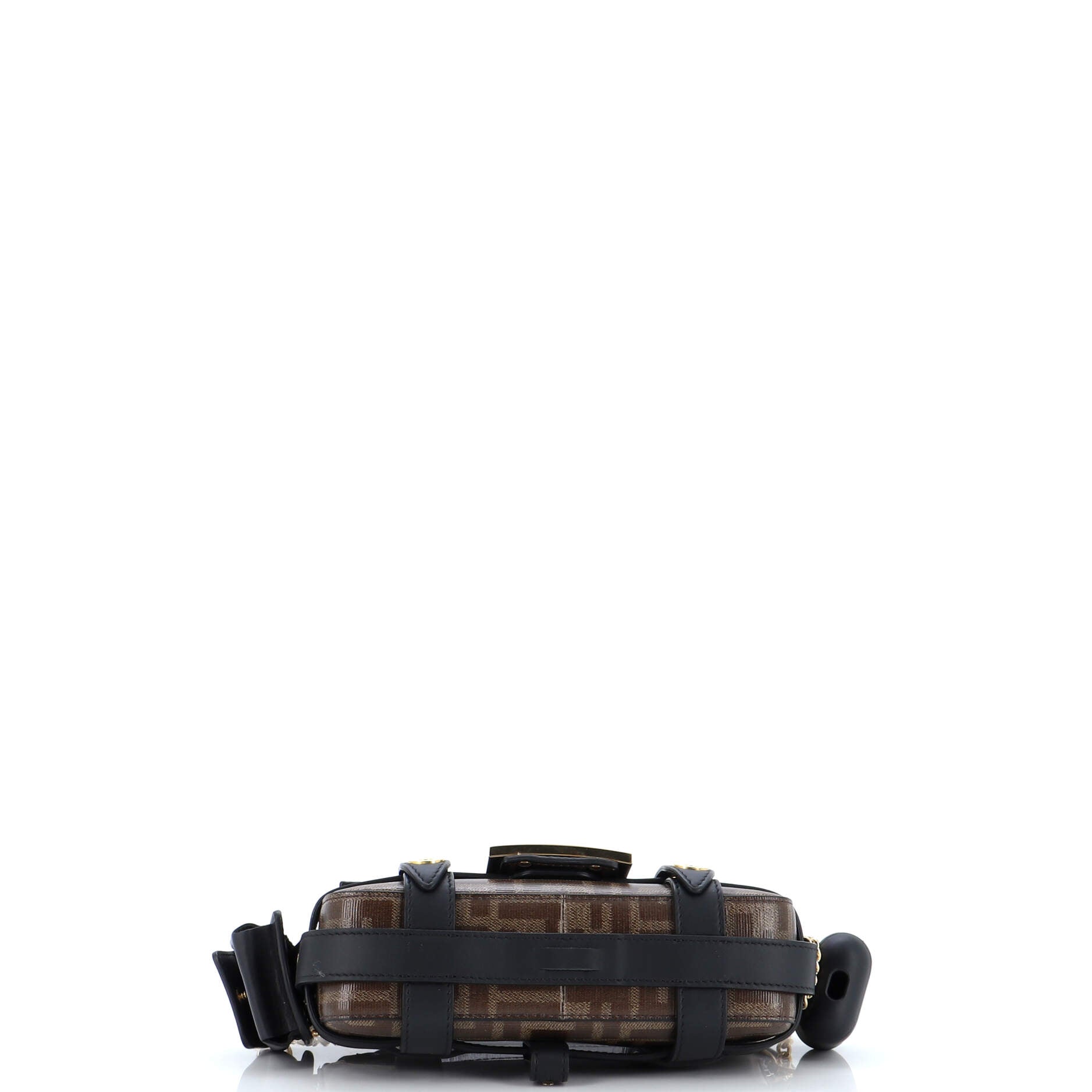 Baguette Cage Bag Zucca Coated Canvas and Leather Mini