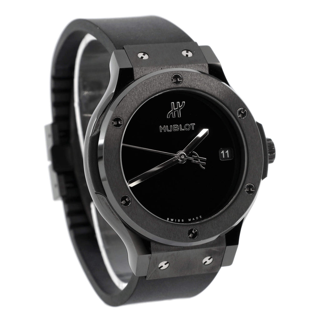 Classic Fusion Original Black Magic Automatic Watch Ceramic and Rubber 38