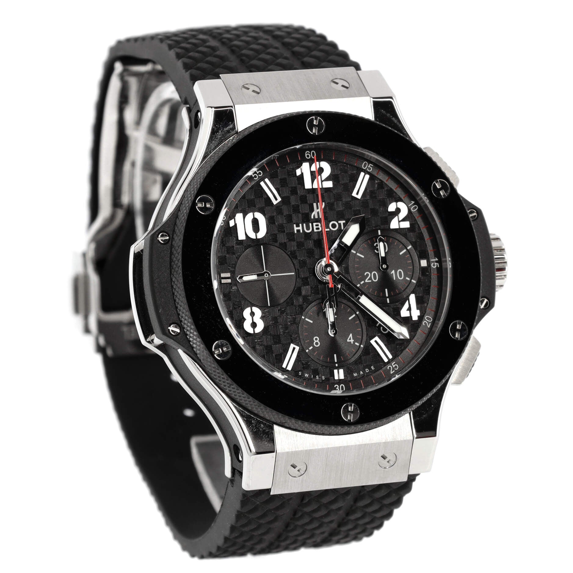 Big Bang Chronograph Automatic Watch Stainless Steel with Ceramic and Rubber 44