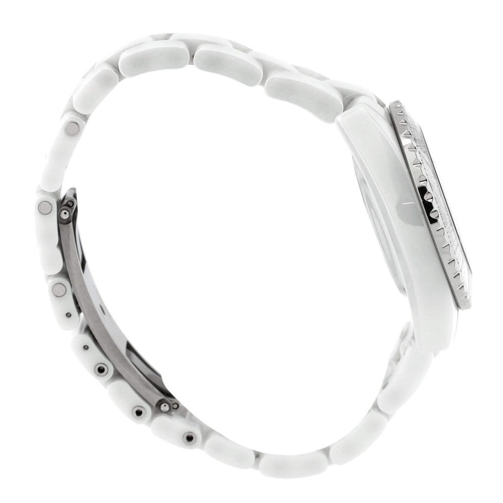 J12-20 Limited Edition Quartz Watch Ceramic and Stainless Steel with Diamonds 33