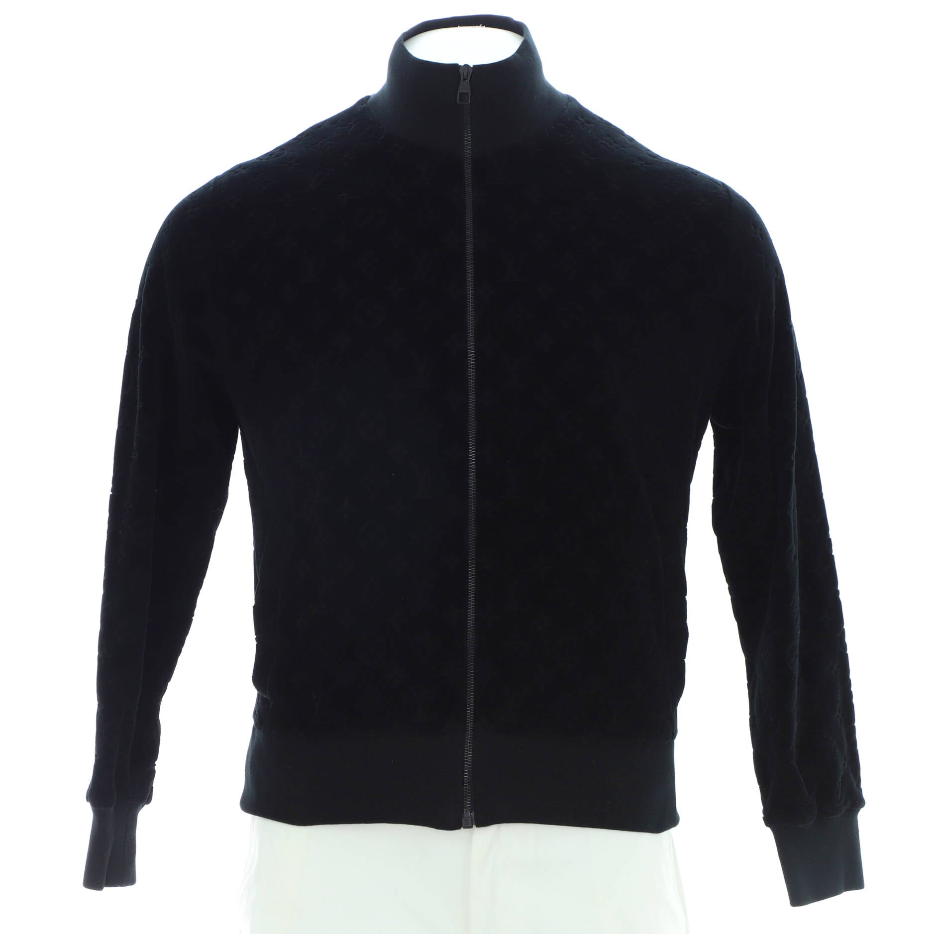 Men's Zip Up Jacket Monogram Velvet