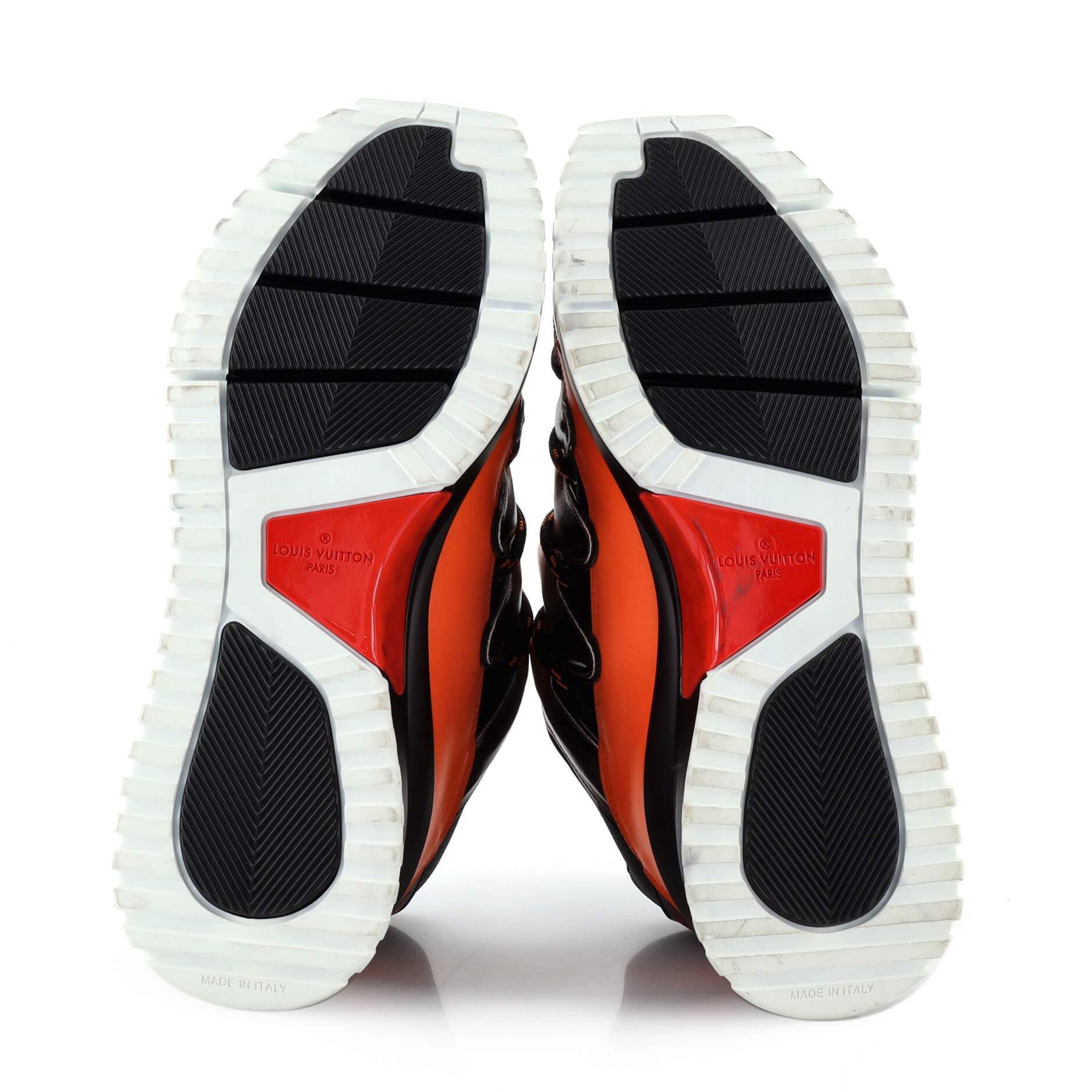 Men's Zig Zag Low Top Sneakers Mixed Printed Materials