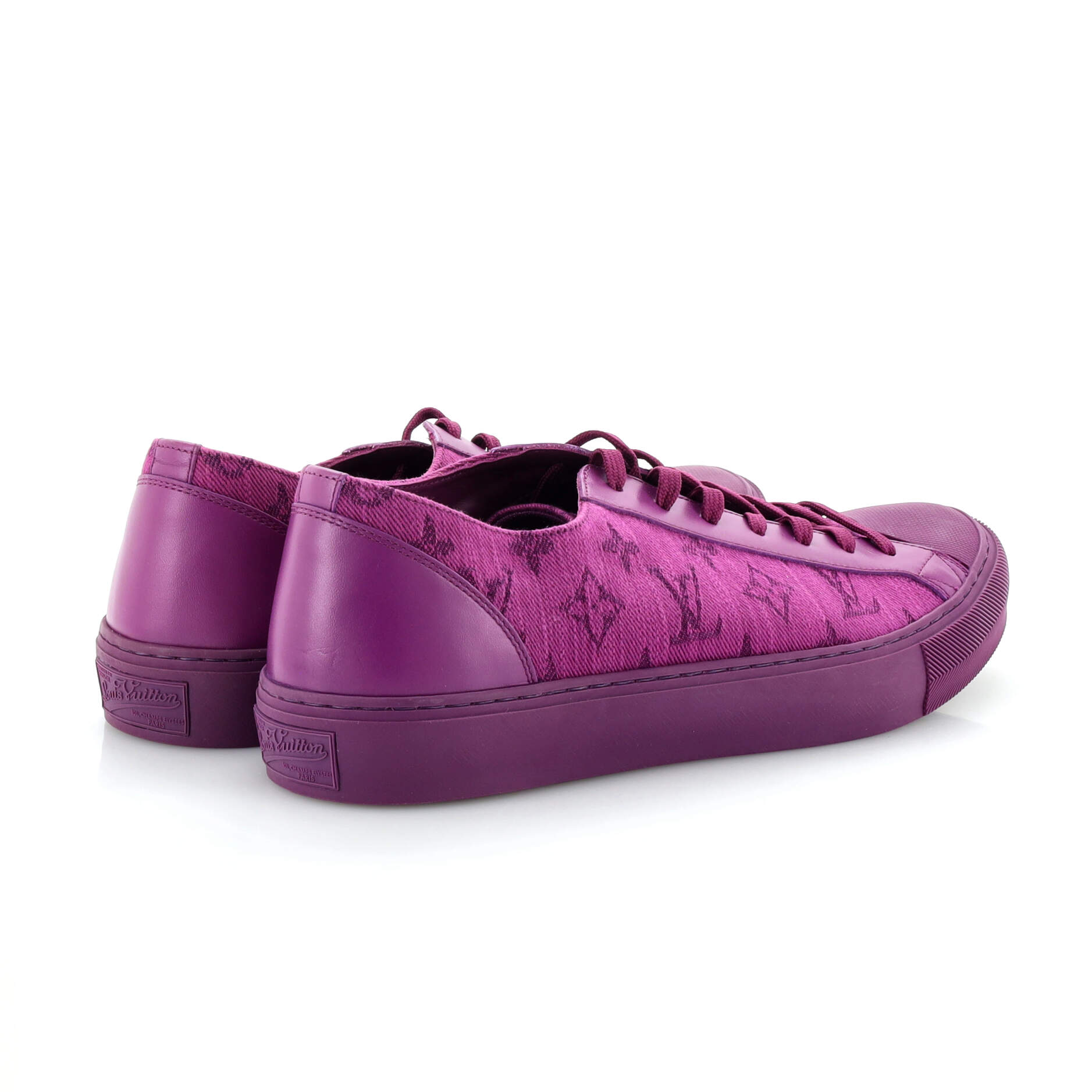 Men's Tattoo Low-Top Sneakers Monogram Canvas
