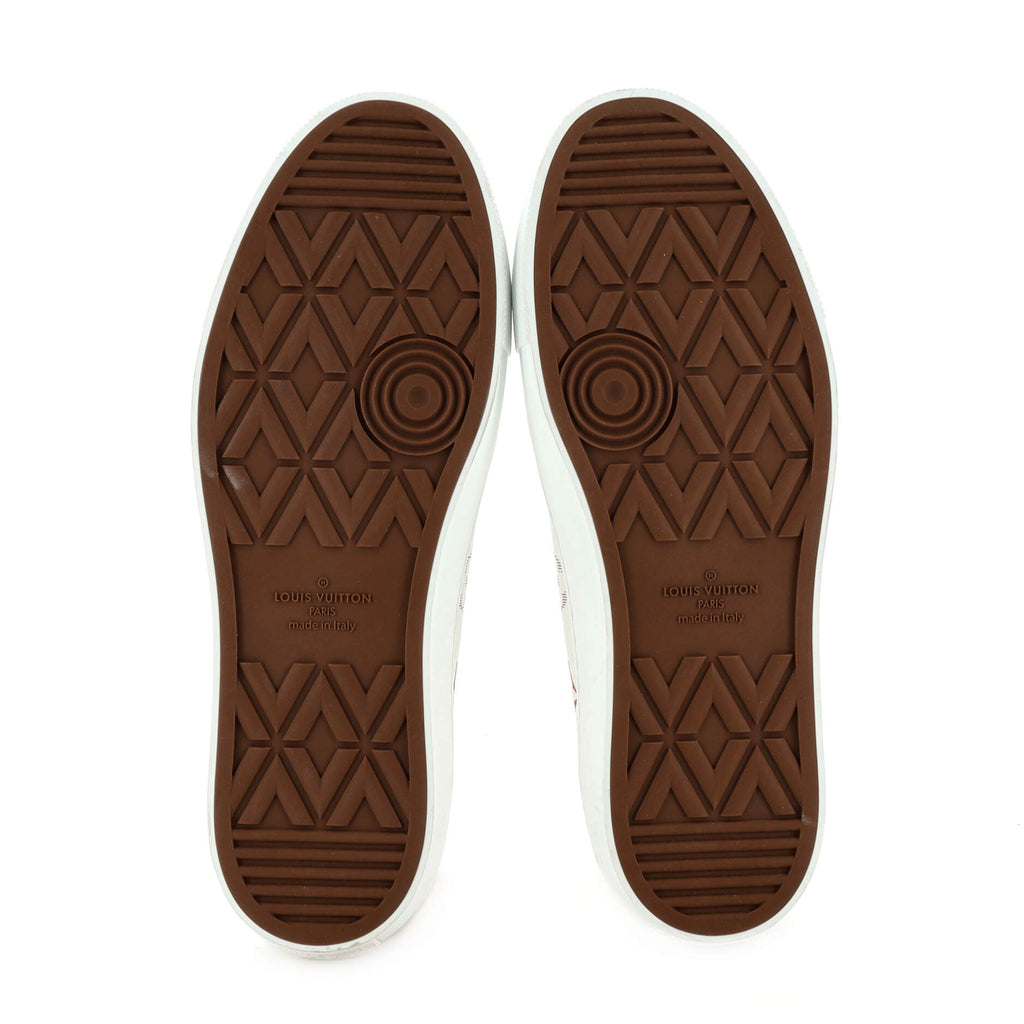 Men's Tattoo High-Top Sneakers Monogram Leather