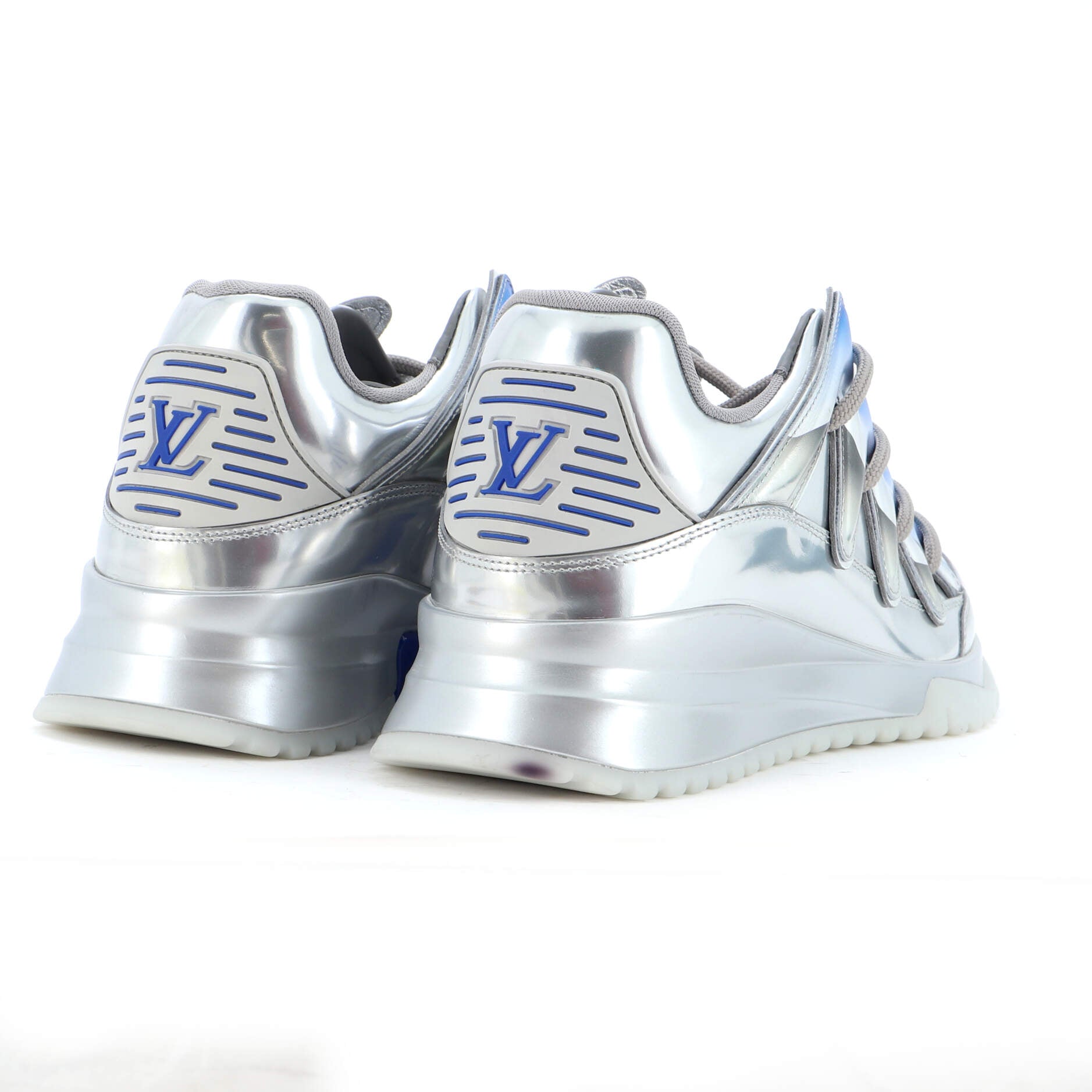 Men's Zig Zag Low Top Sneakers Mixed Printed Materials