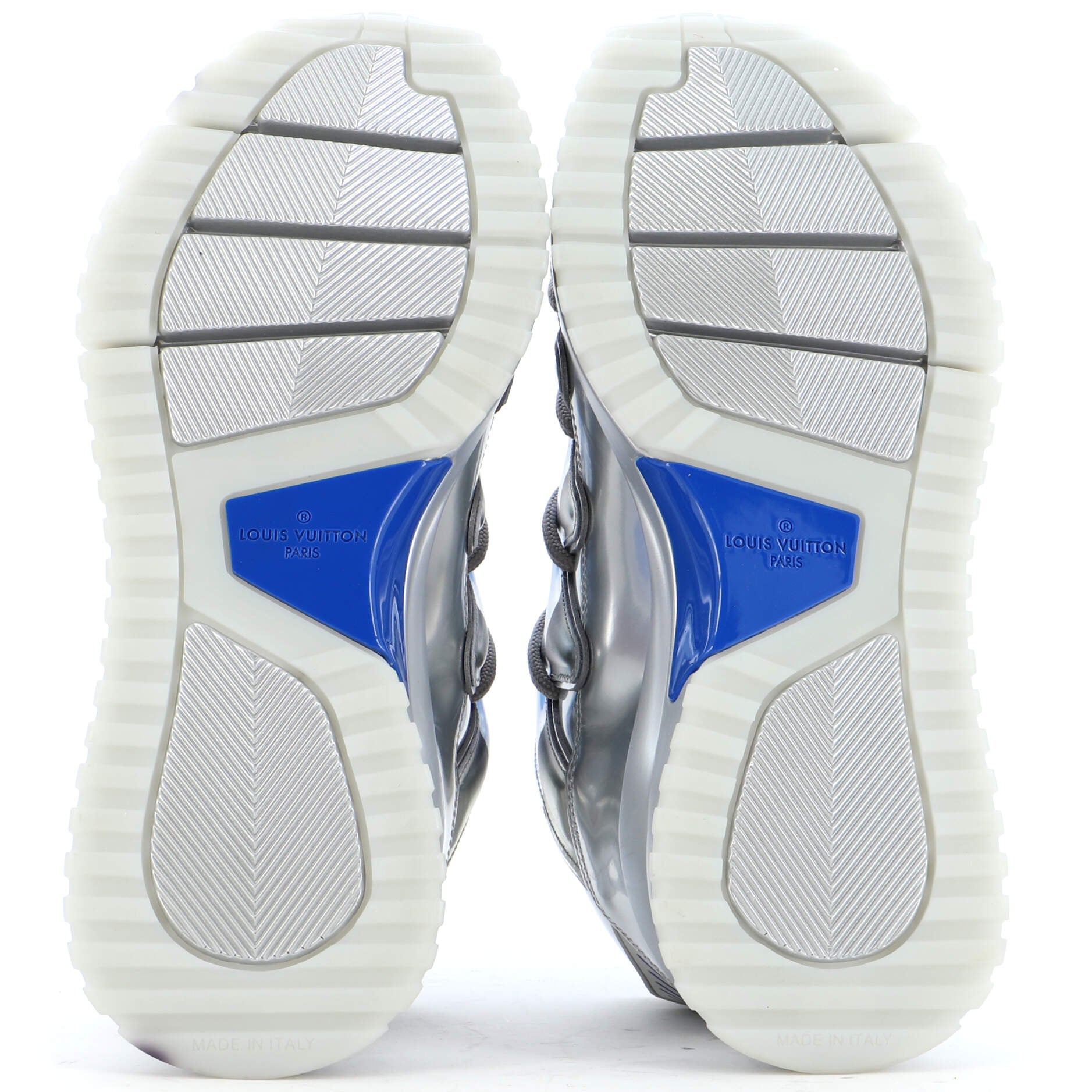 Men's Zig Zag Low Top Sneakers Mixed Printed Materials