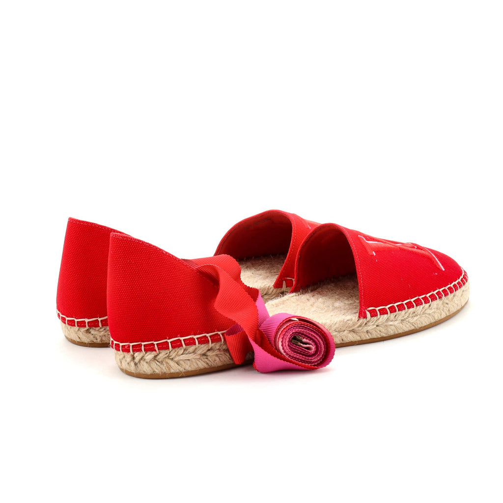 Women's Starboard Flat Espadrilles Monogram Embroidered Canvas