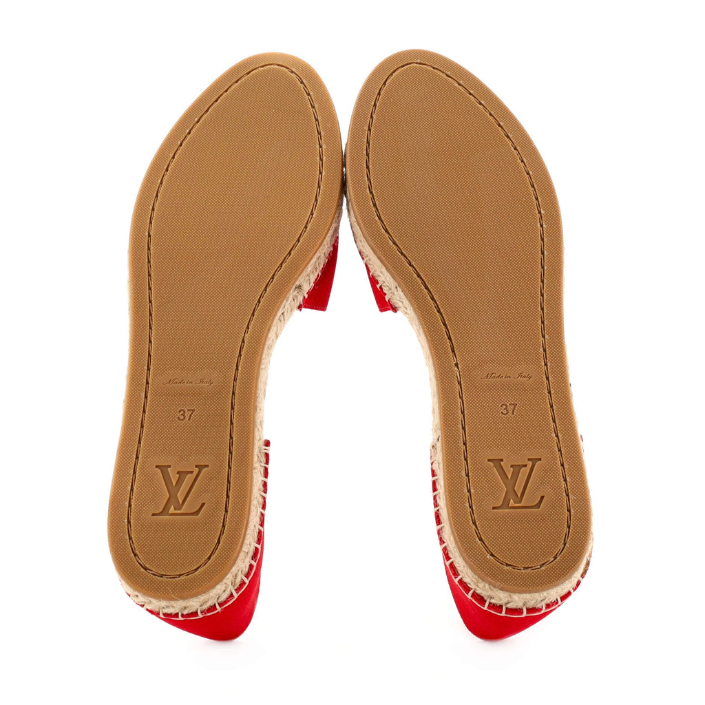Women's Starboard Flat Espadrilles Monogram Embroidered Canvas