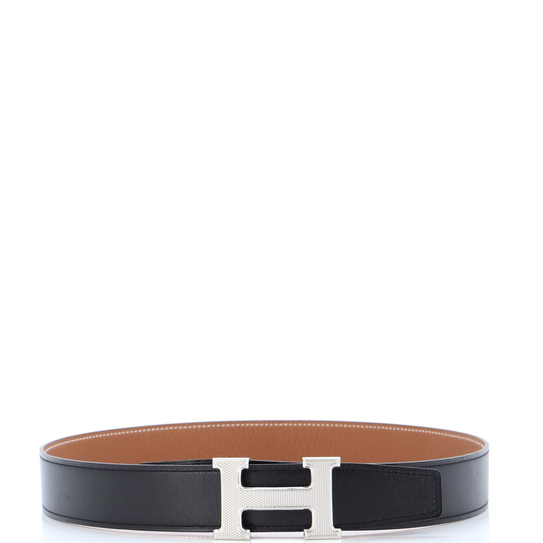 Constance Reversible Belt Leather with Guilloche Hardware Medium 75
