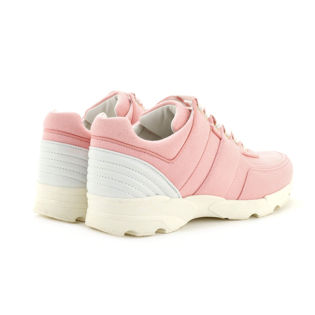 Women's CC Lace Up Sneakers Canvas with Leather