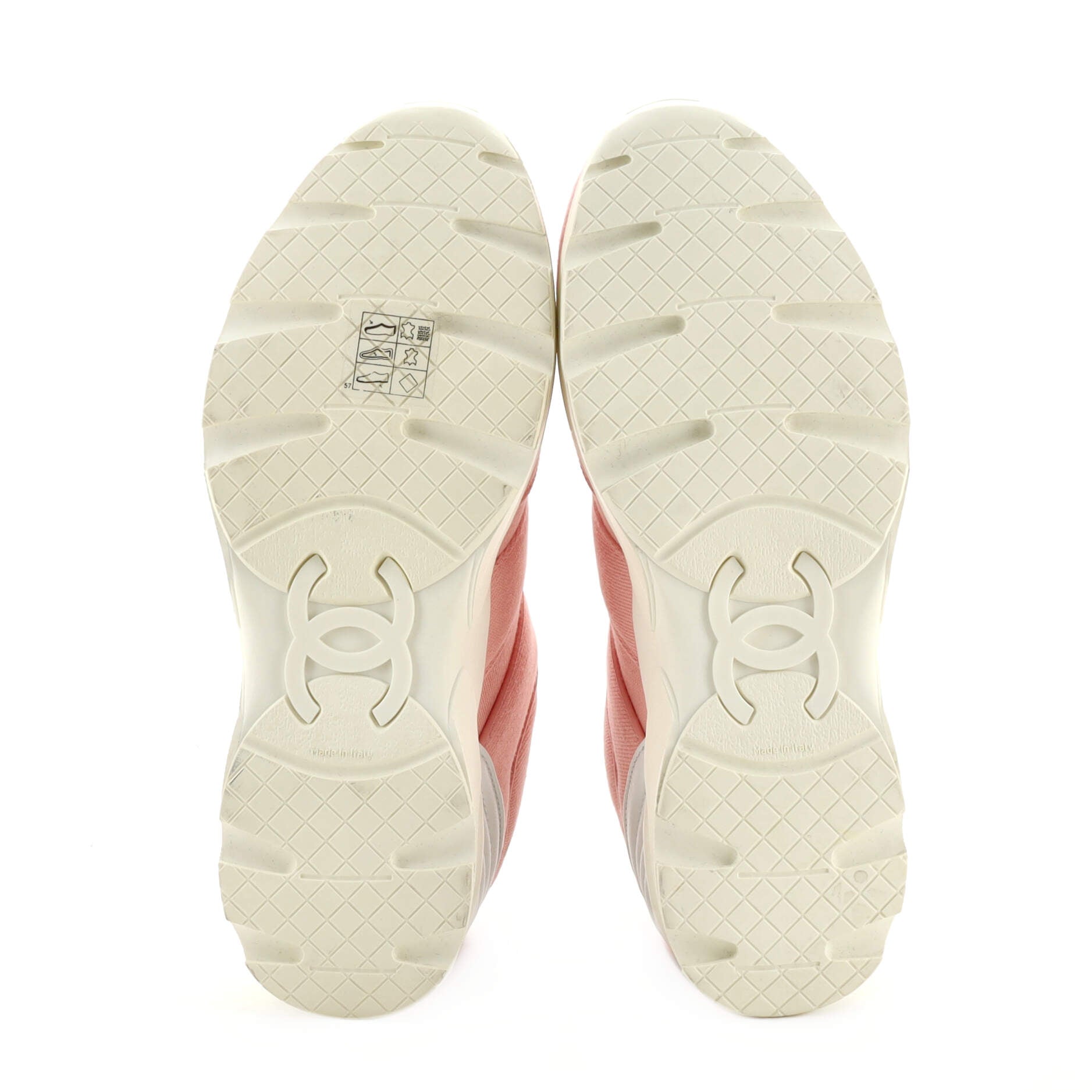 Women's CC Lace Up Sneakers Canvas with Leather